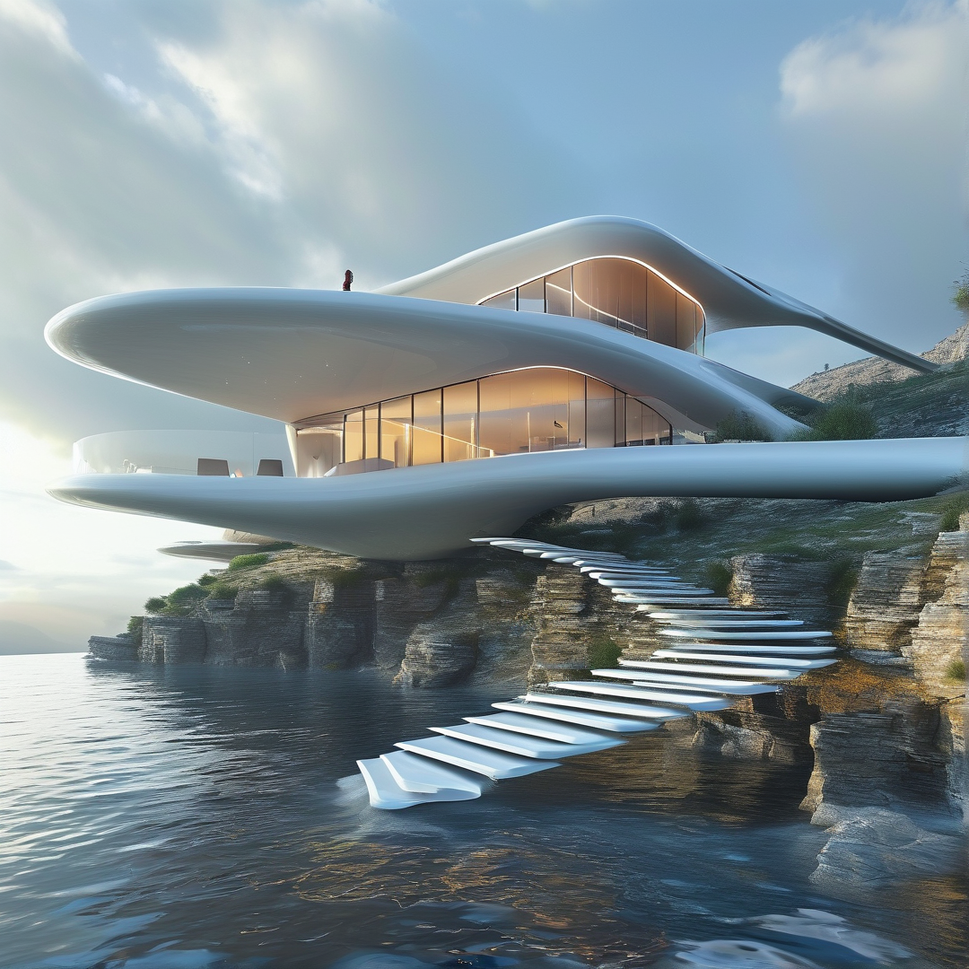 Futuristic Cliff Villa