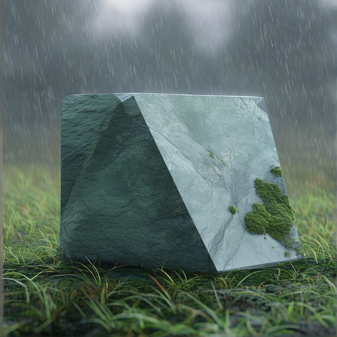 Rainy Day Stone Block