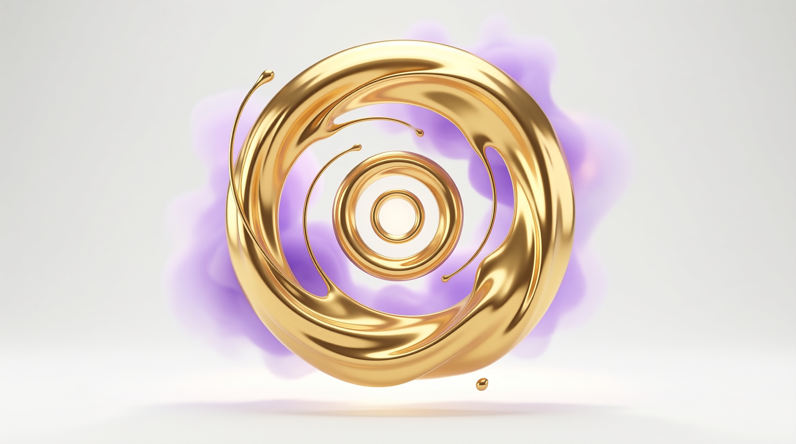 Golden Liquid Spiral