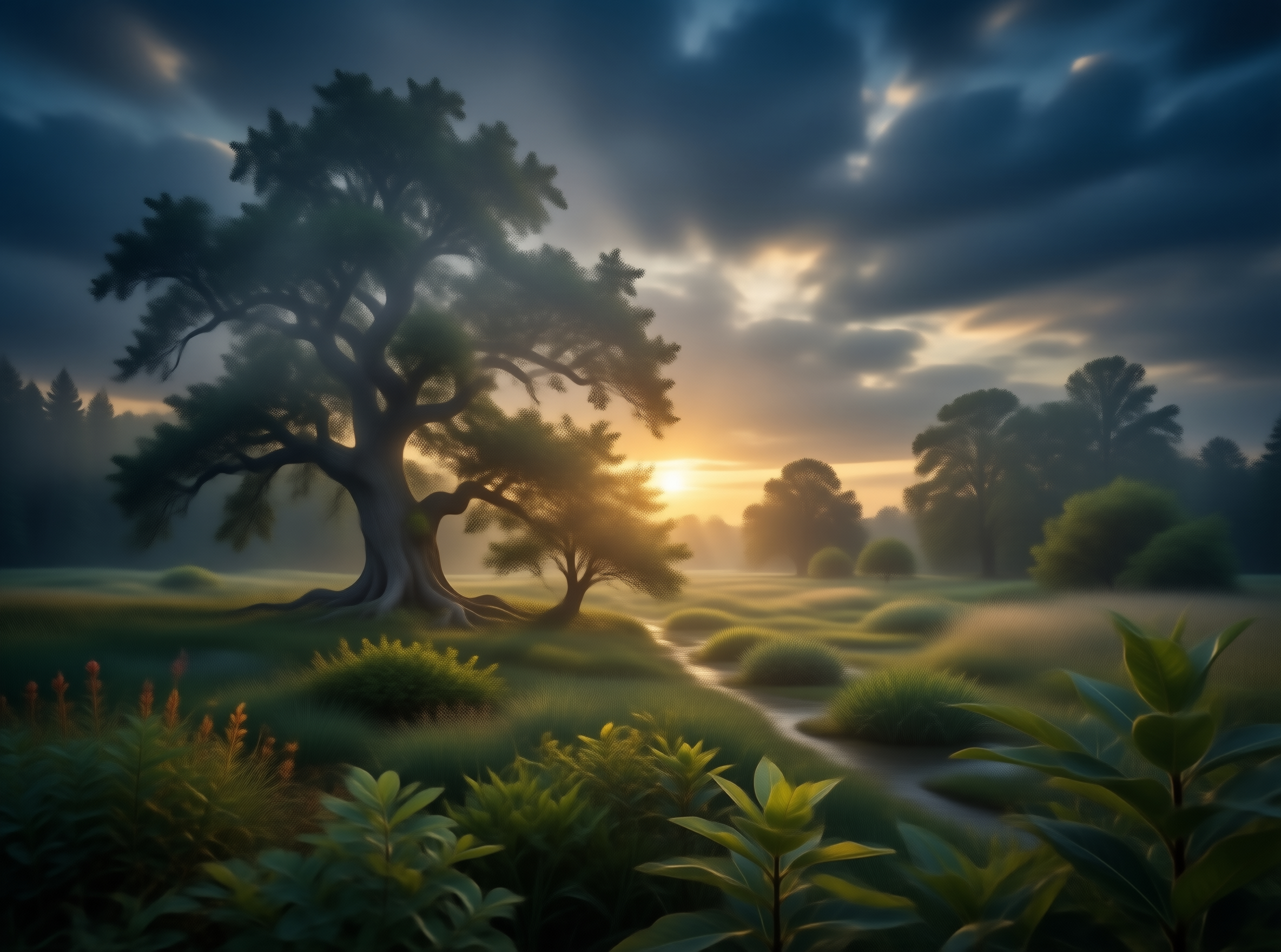Serene Forest Dawn