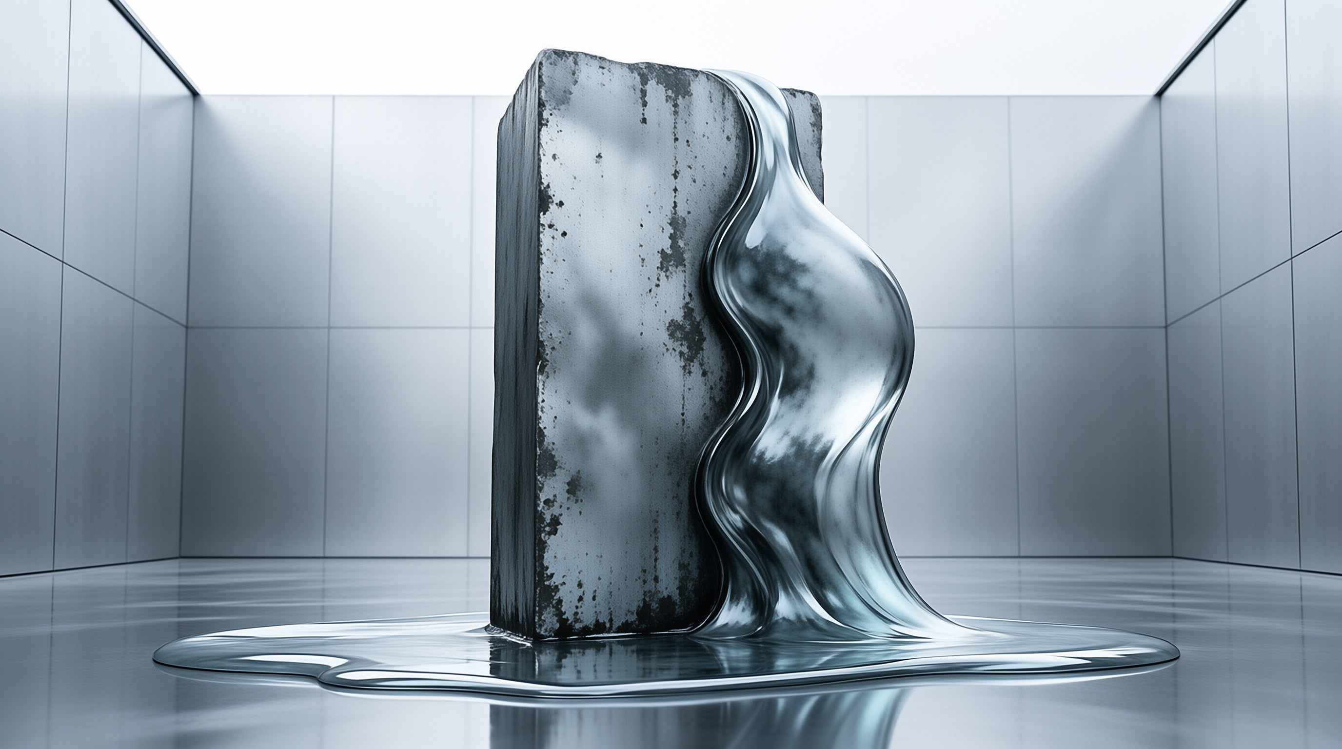 Concrete Block Liquid Flow
