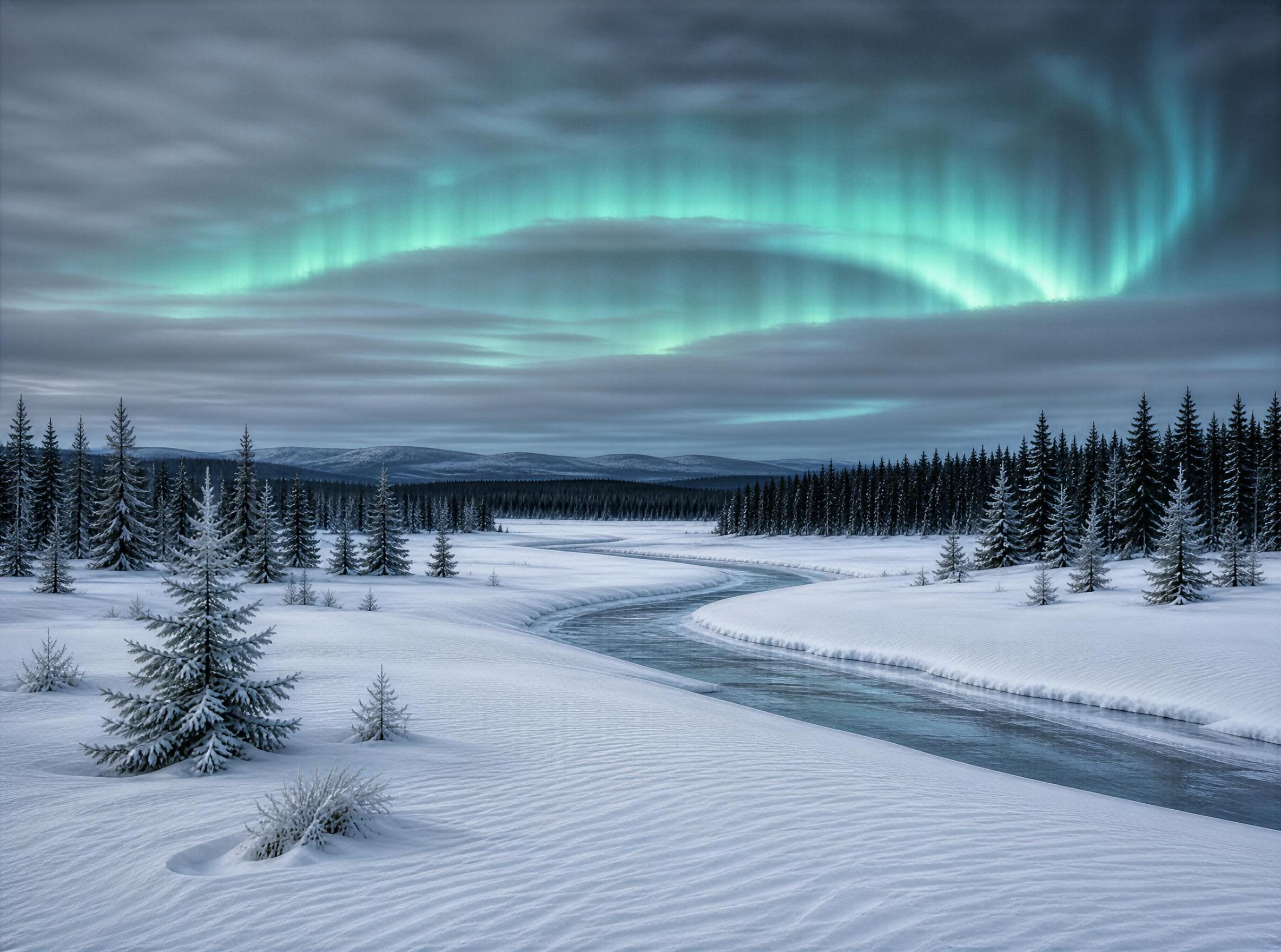 Aurora over Snowy River