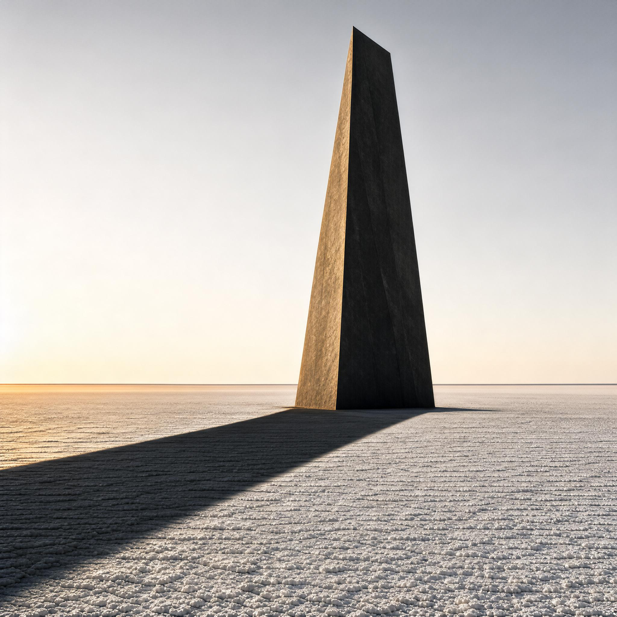 Monolithic Tower on Vast Plain