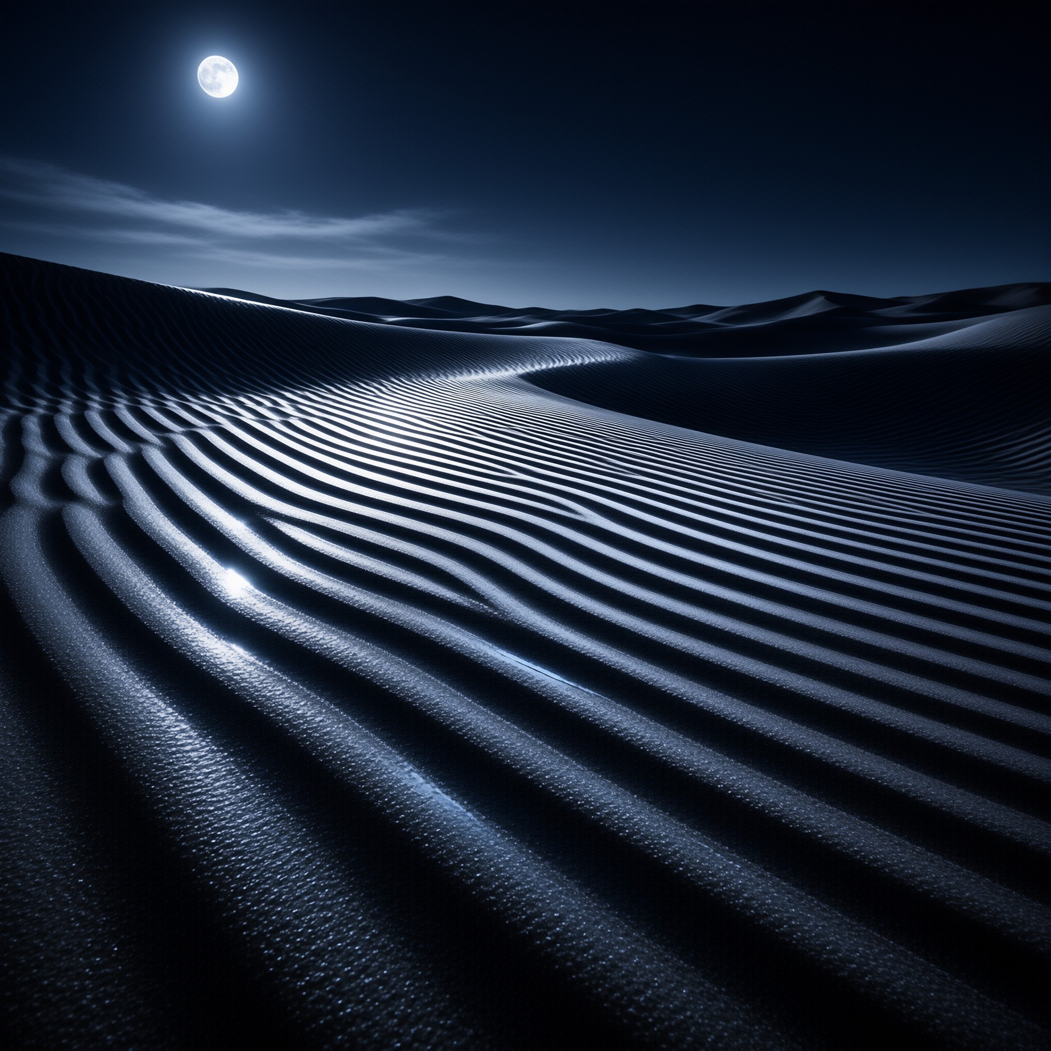 Moonlit Desert Dunes