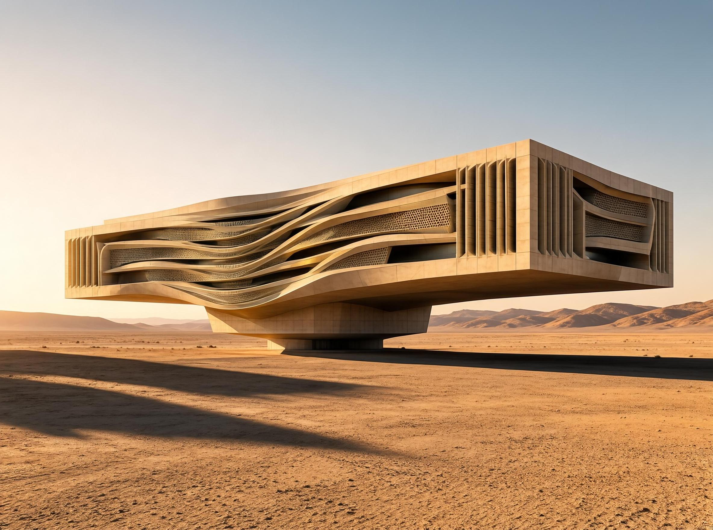 Futuristic Desert Building