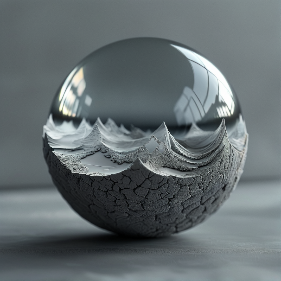 Abstract Sphere with Contrast