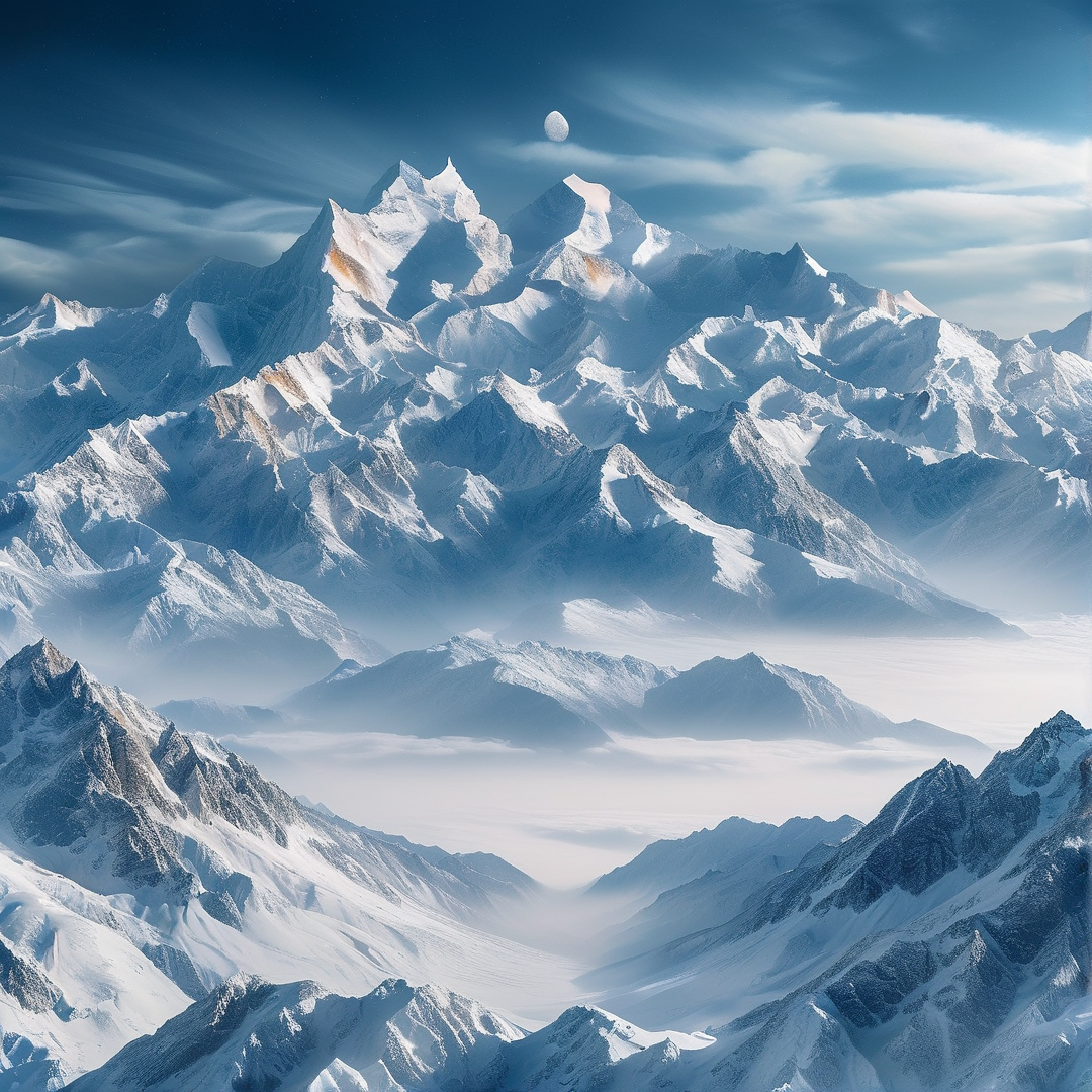 Majestic Snowy Peaks