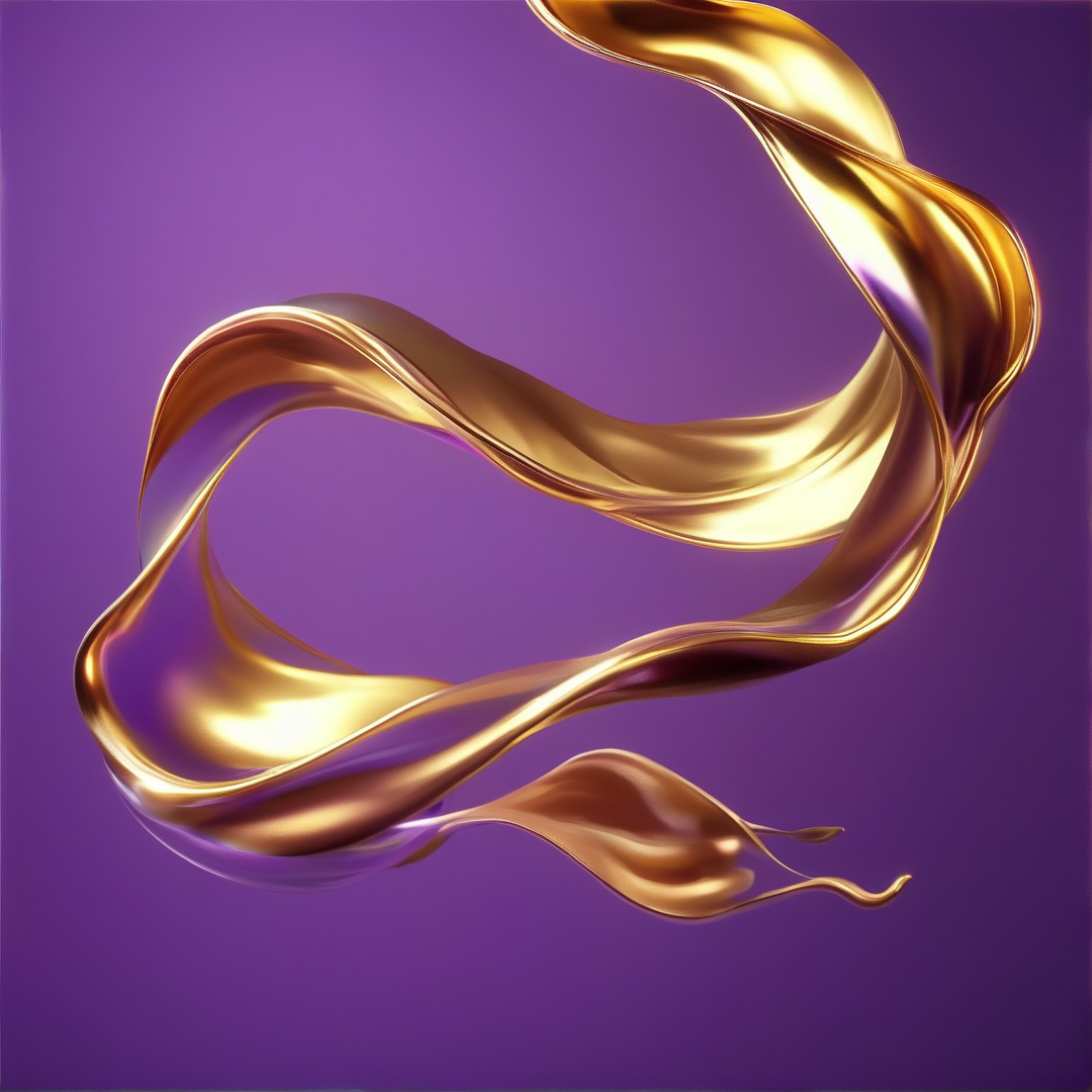 Abstract Gold Liquid