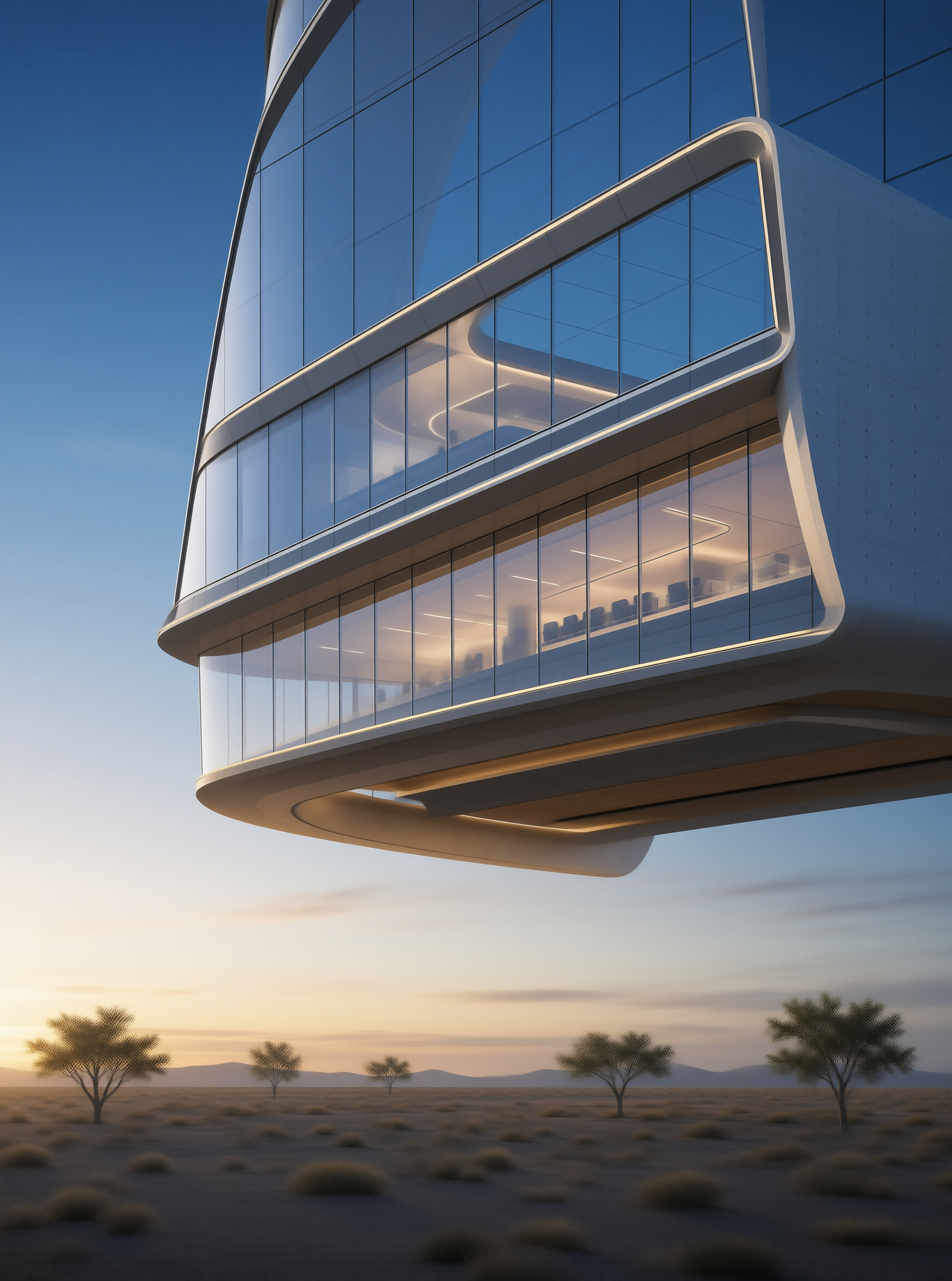 Futuristic Floating Building