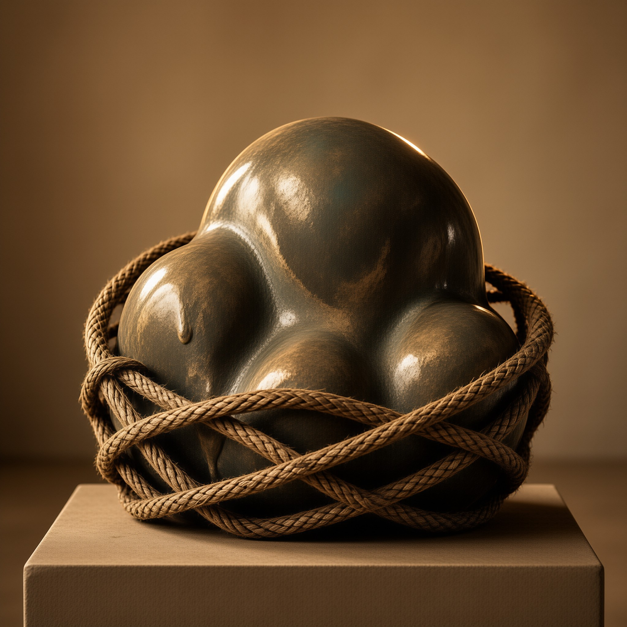Bronze Form — Rope Binding Study