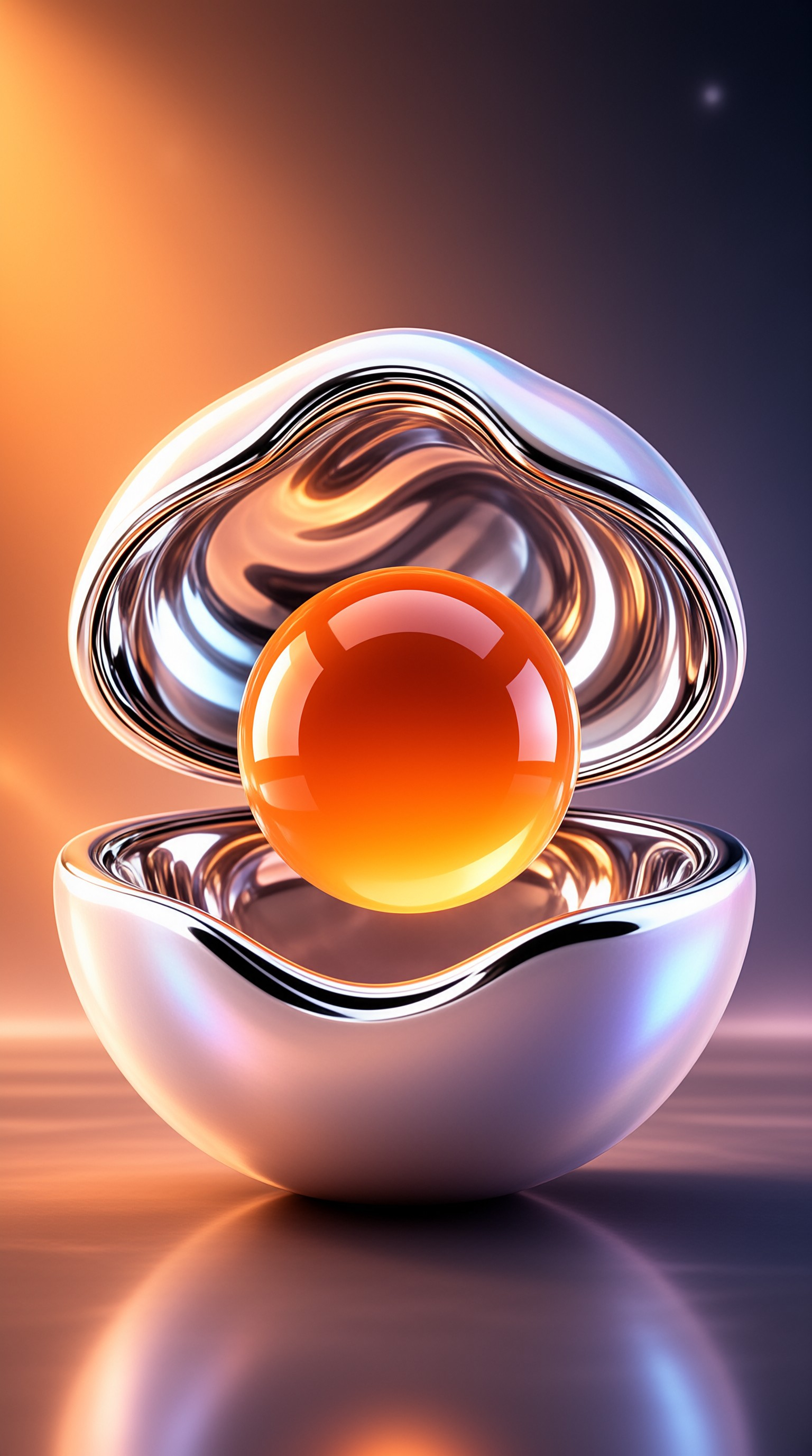 Iridescent Shell with Glow