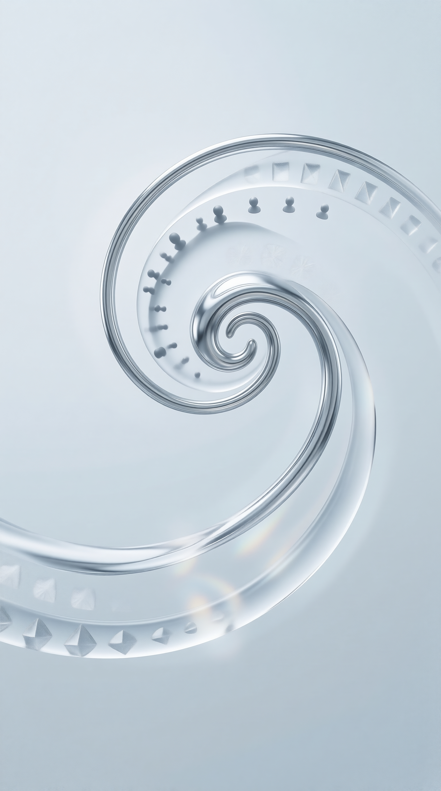 Abstract Spiral Staircase