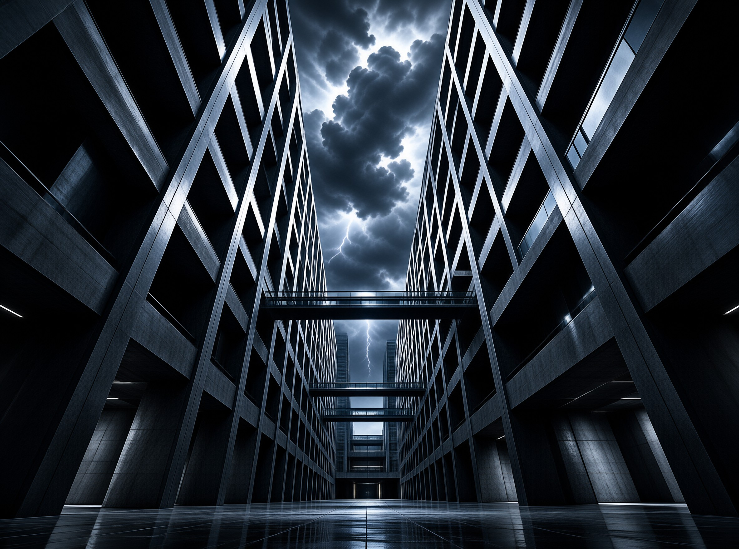 Futuristic Tower Storm