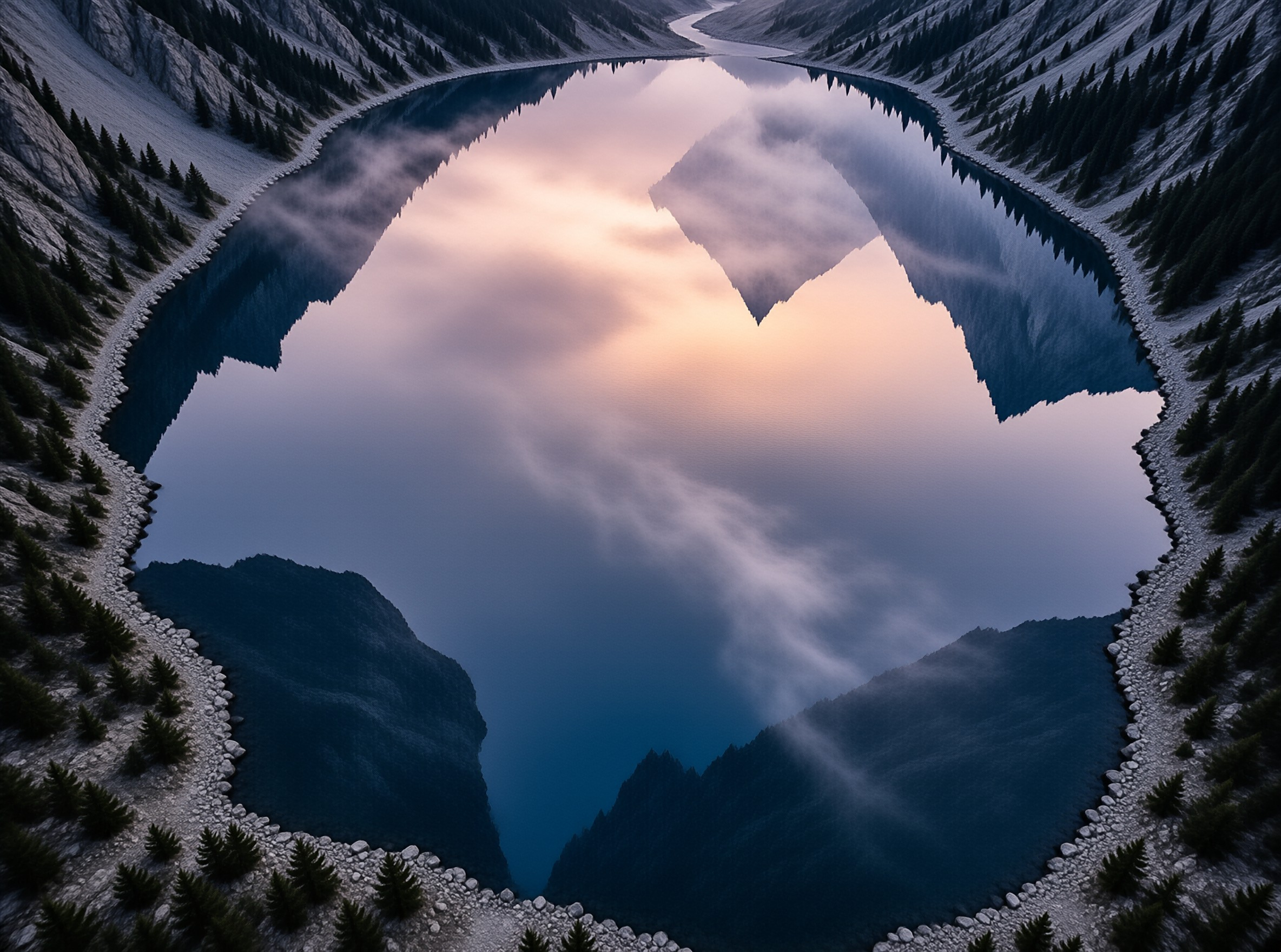 Twilight Valley Reflection