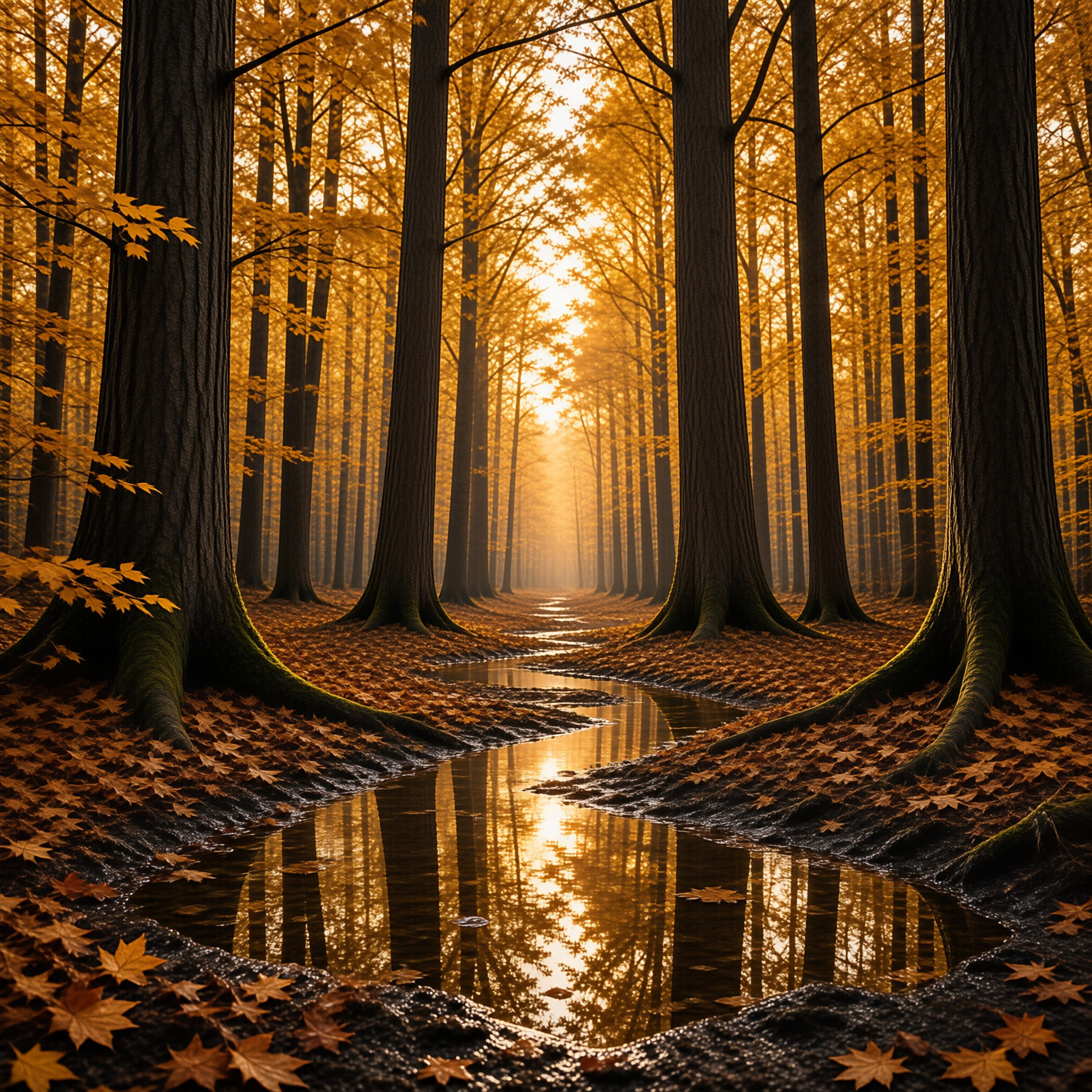 Autumn Forest Stream