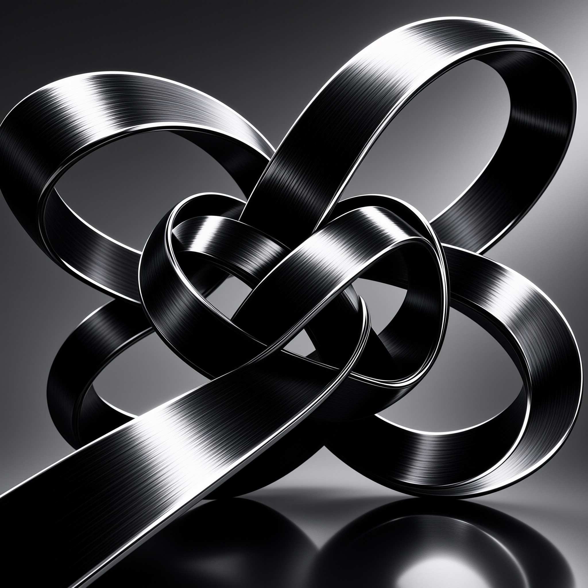 Metallic Interwoven Loops