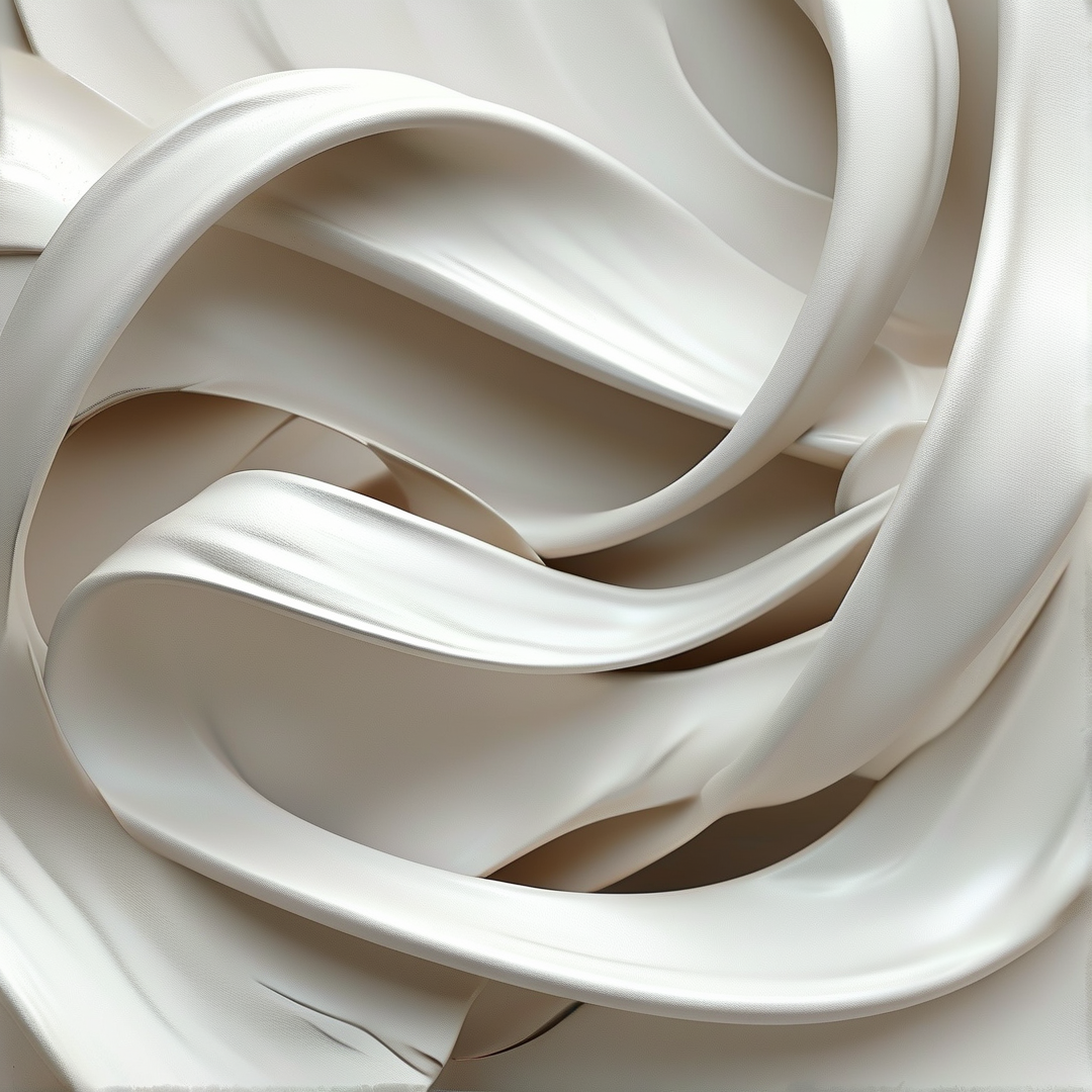 Swirling White Fabric
