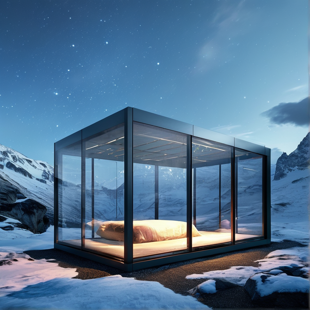 Starry Night Glass Cabin