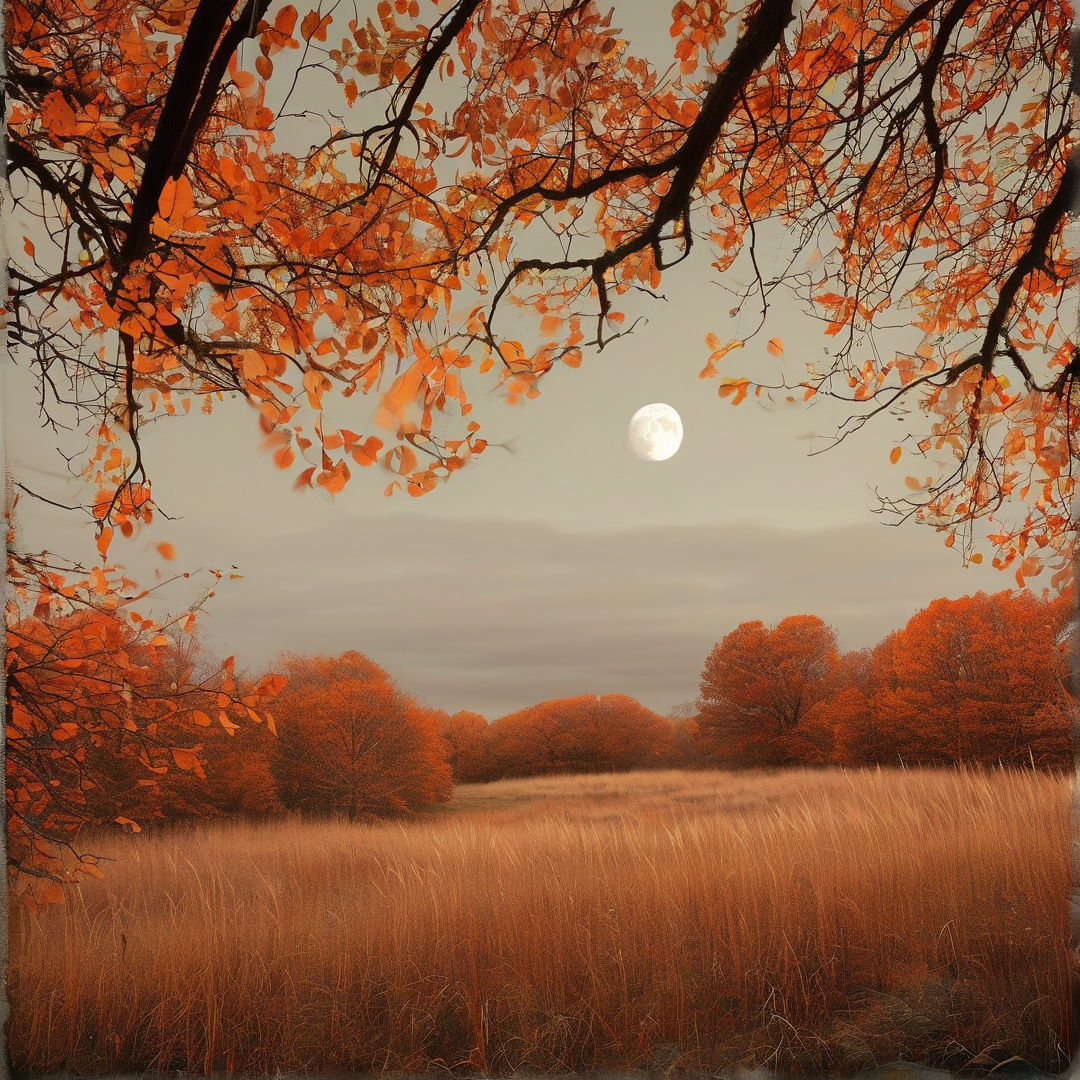 Autumn Moon Landscape