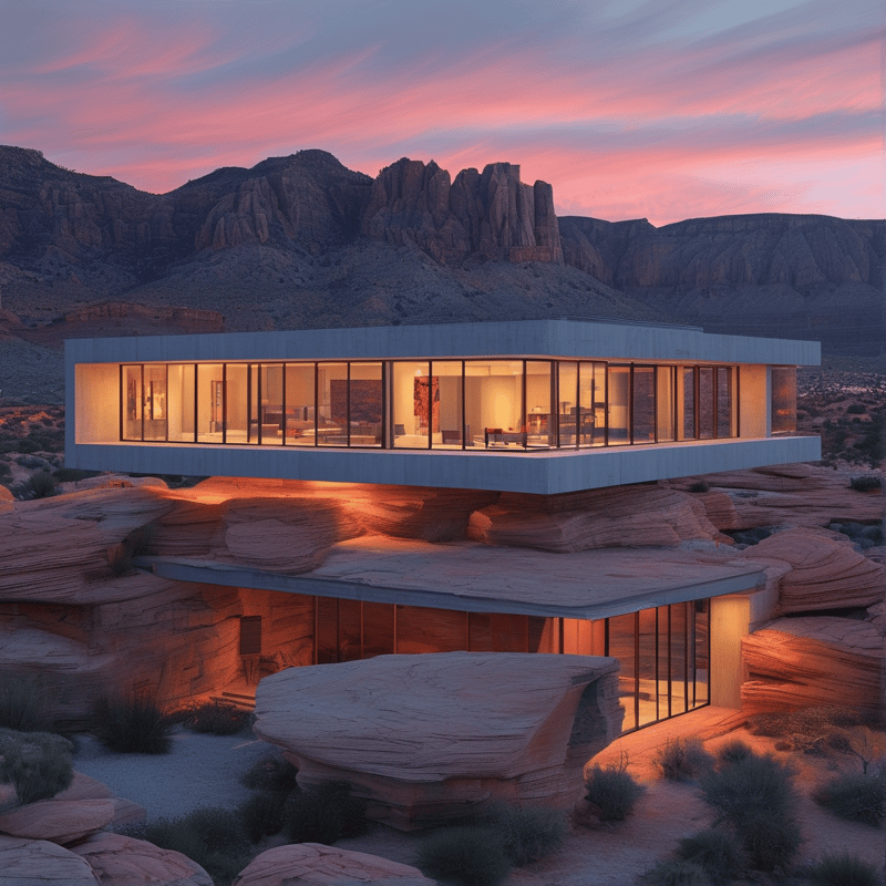Luxury Desert Cliff Home