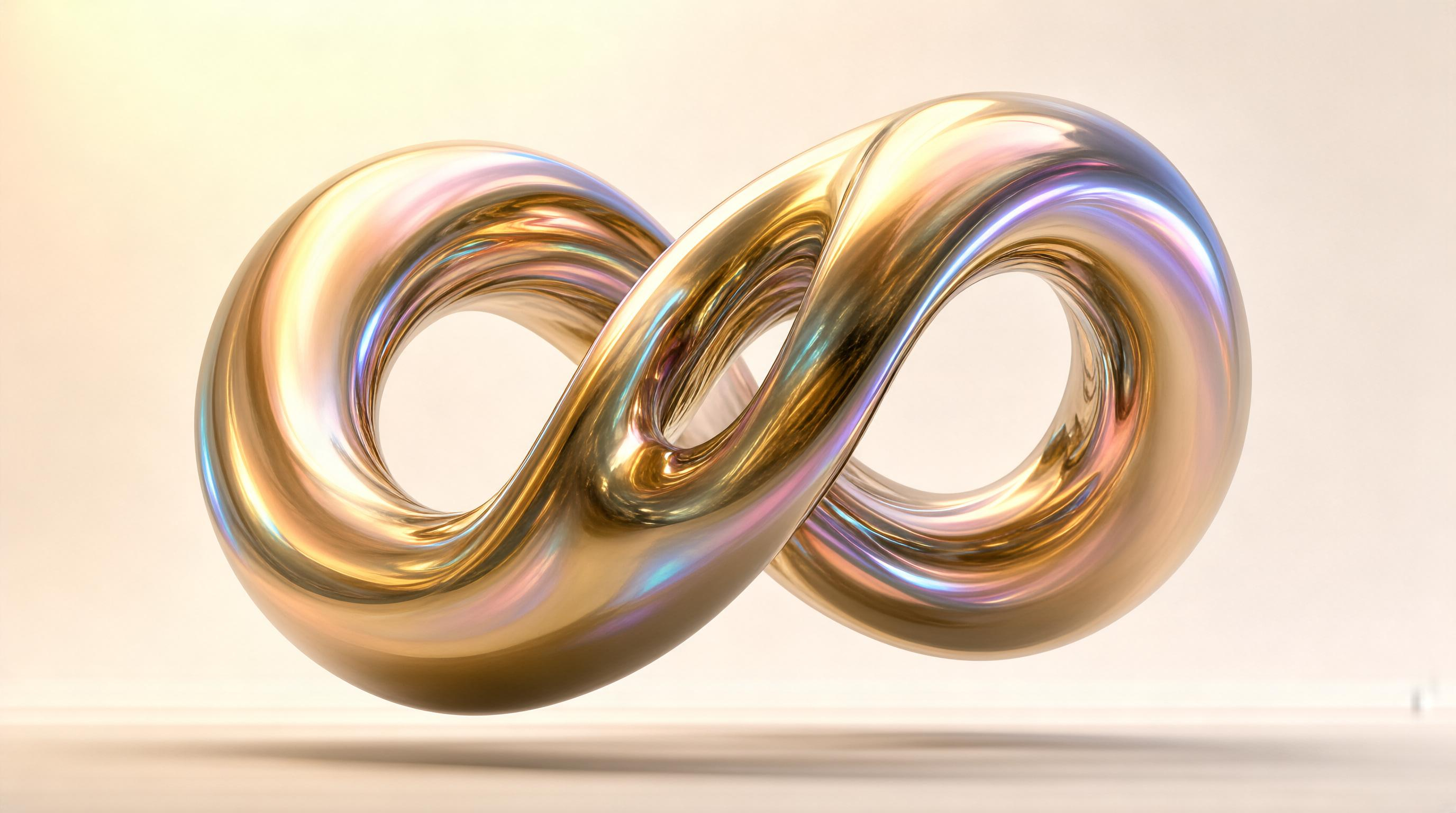 Metallic Infinity Symbol
