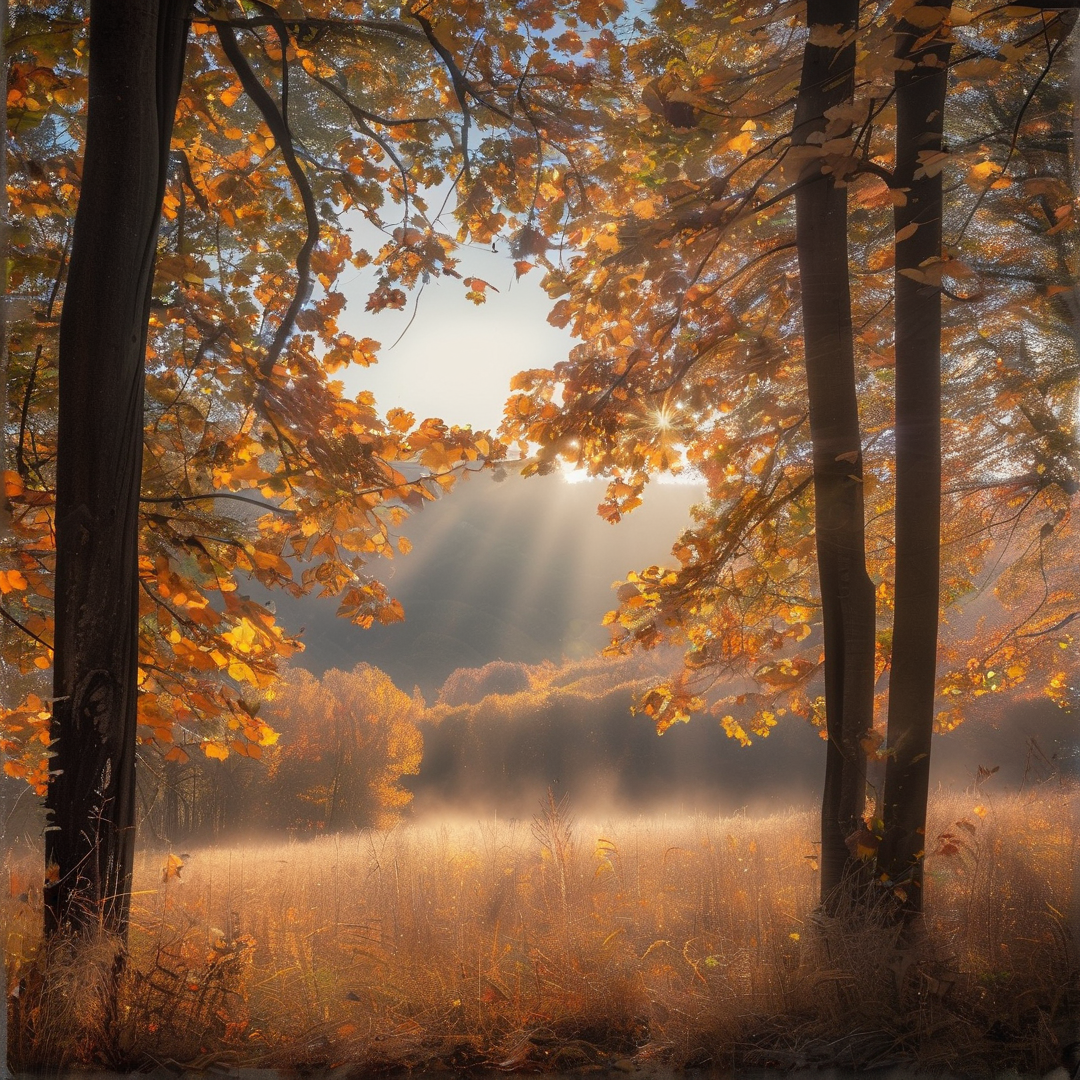 Autumn Forest Sunlight