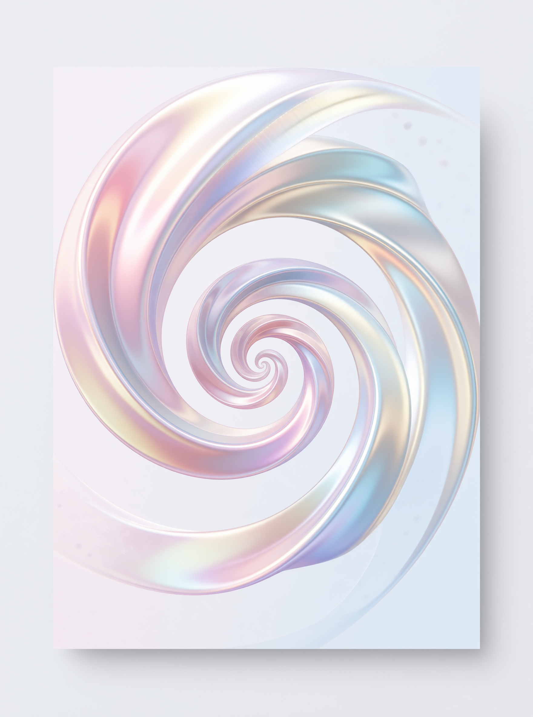 Abstract Iridescent Spiral