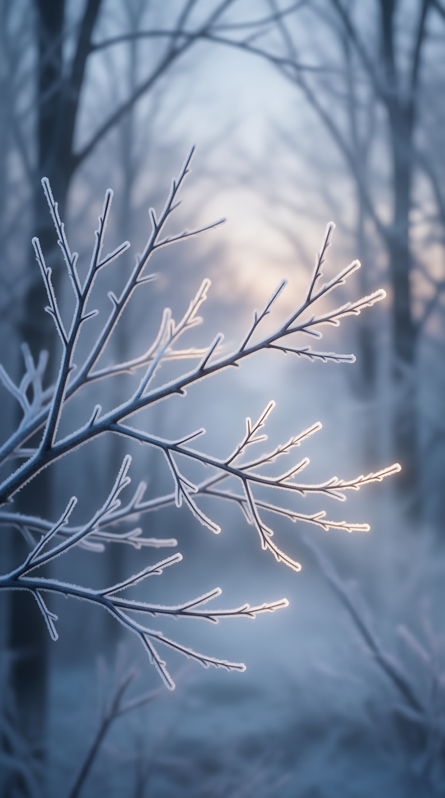 Frosted Branches Landscape