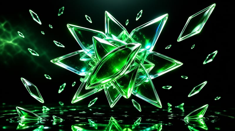 Glowing Green Crystal