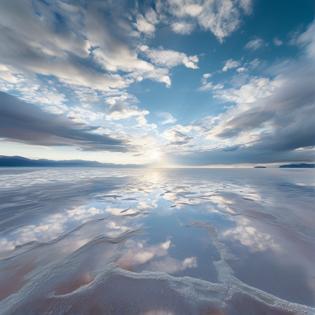 Frozen Horizon Sky Reflection