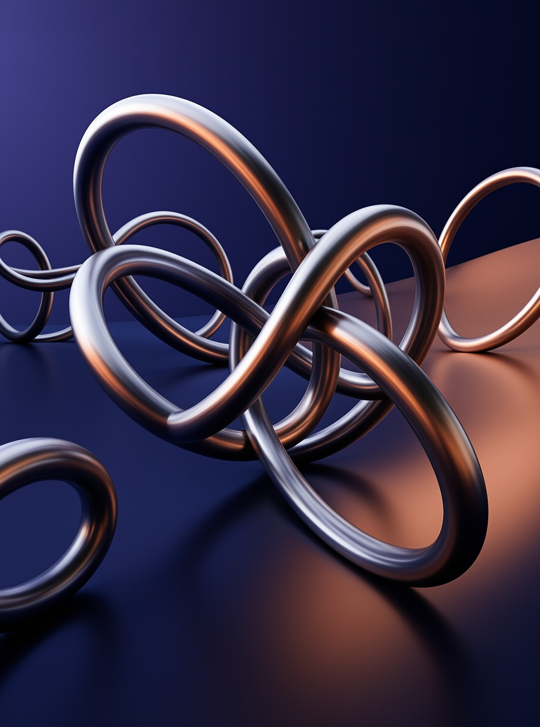 Abstract Metallic Rings