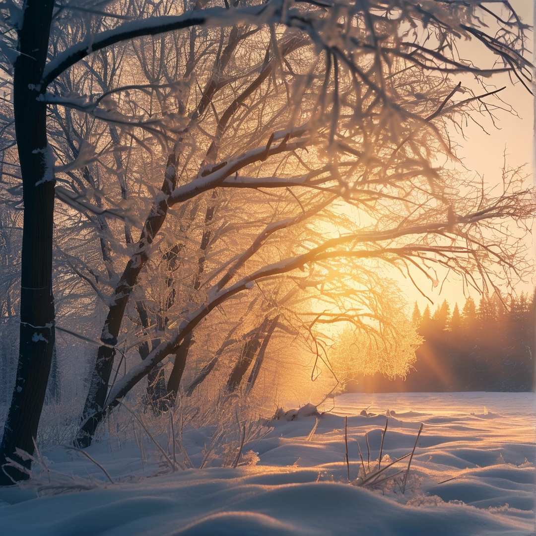 Golden Winter Sunrise