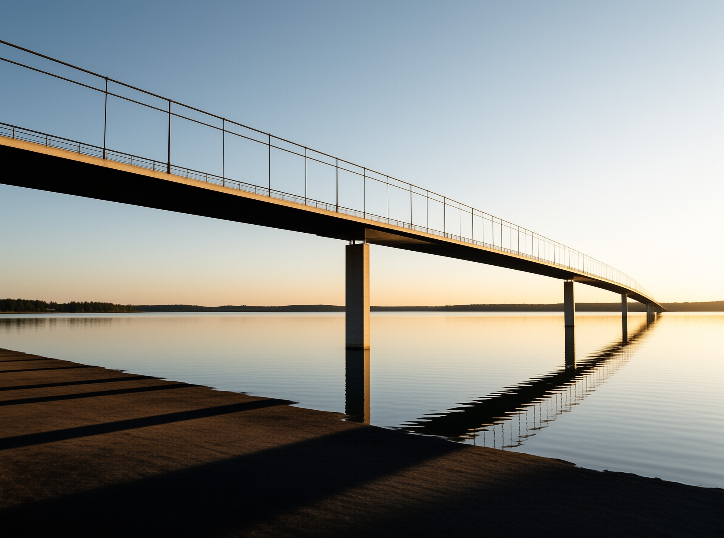 Bridge Over Calm Water
