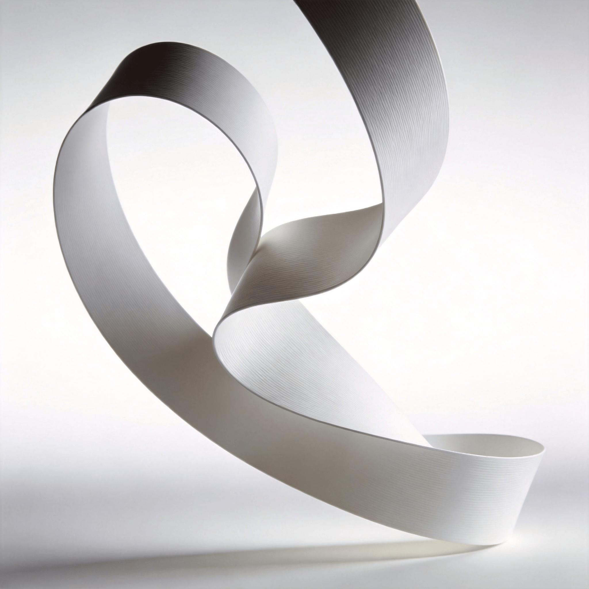 Curved Ribbon — Minimalist Study