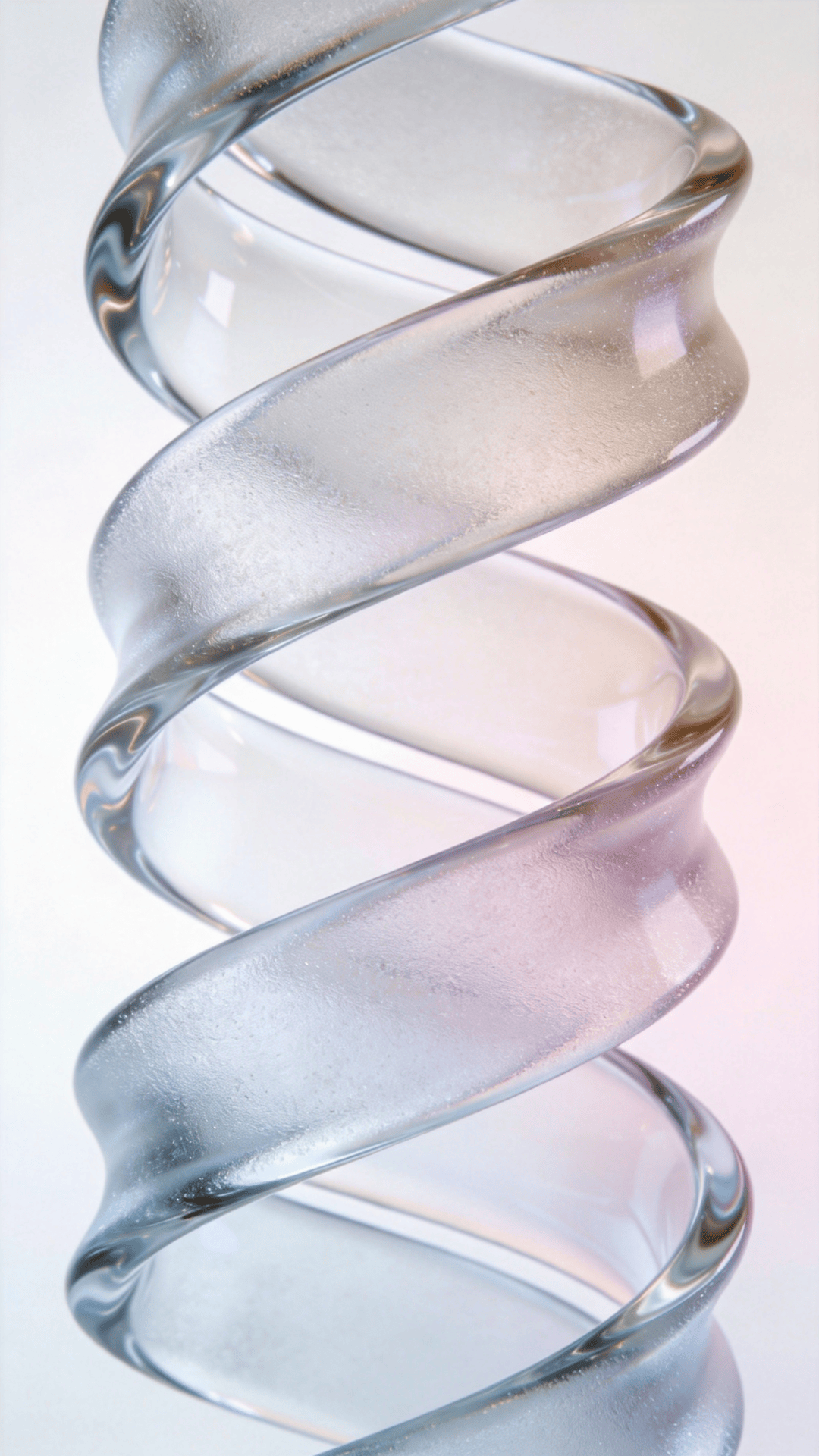 Spiral — Pastel Frosted Glass Study