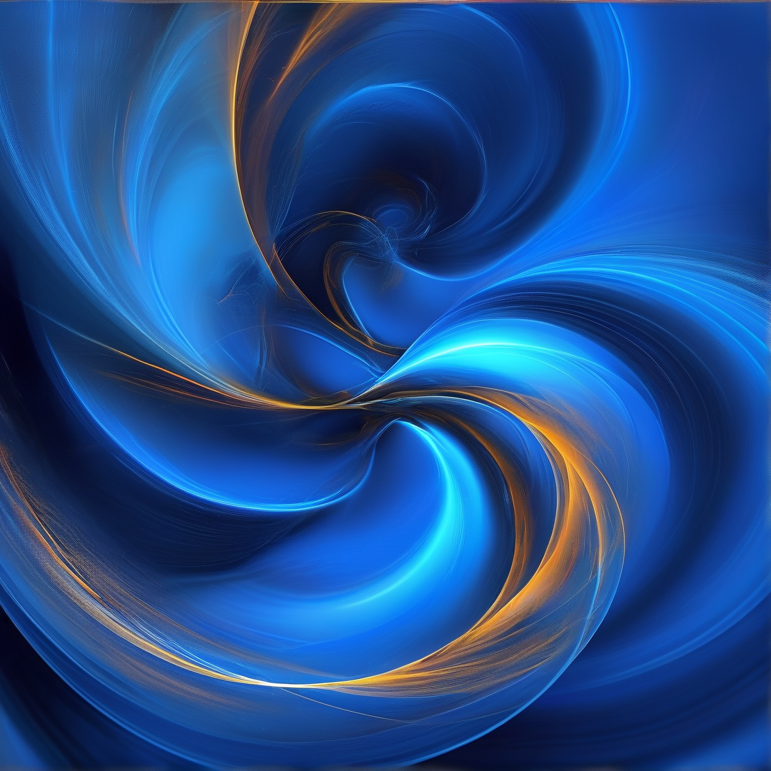 Vibrant Blue Swirls