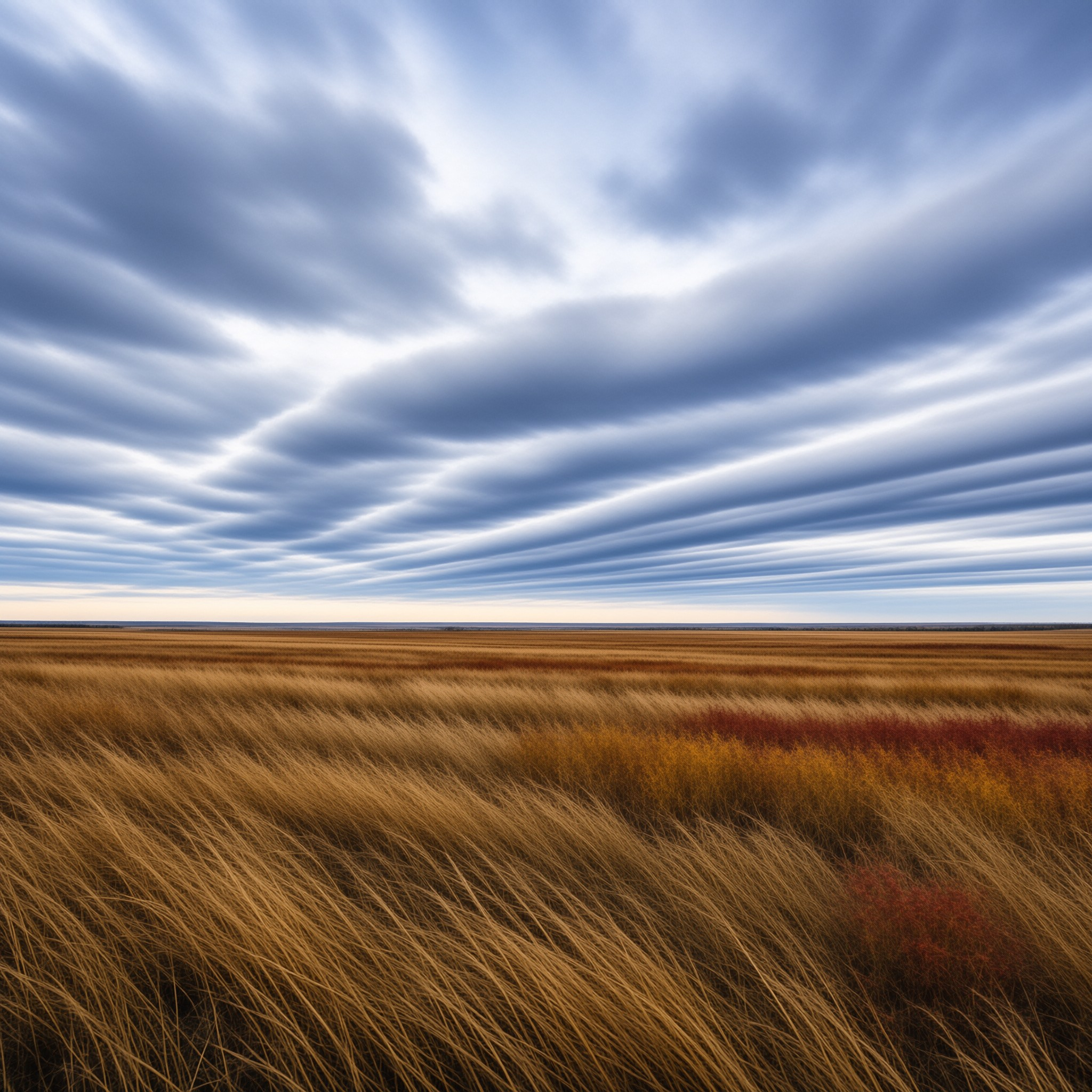 Windy Golden Plains Landscape