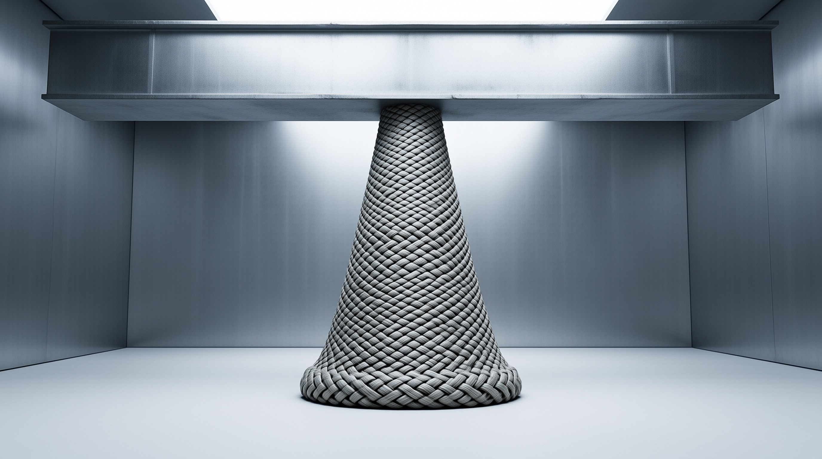 Steel Beam on Rope Cone