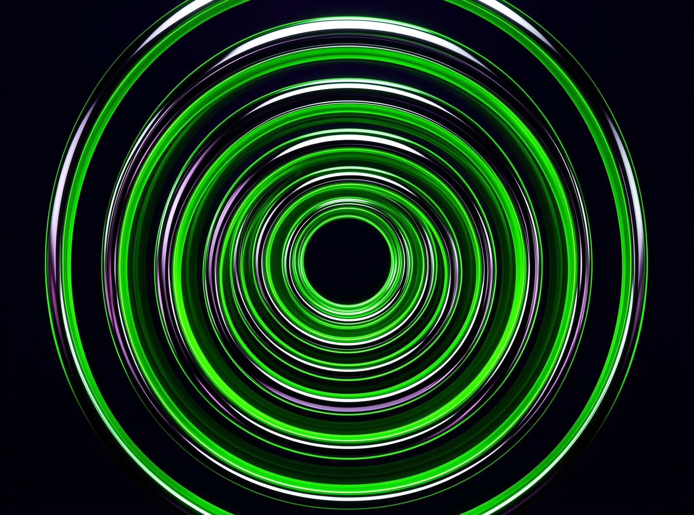 Glowing Concentric Rings
