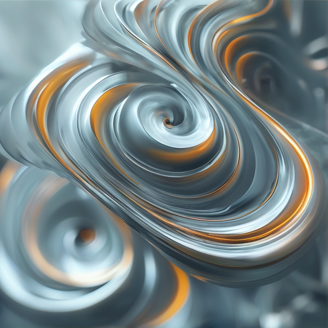 Abstract Metallic Swirls
