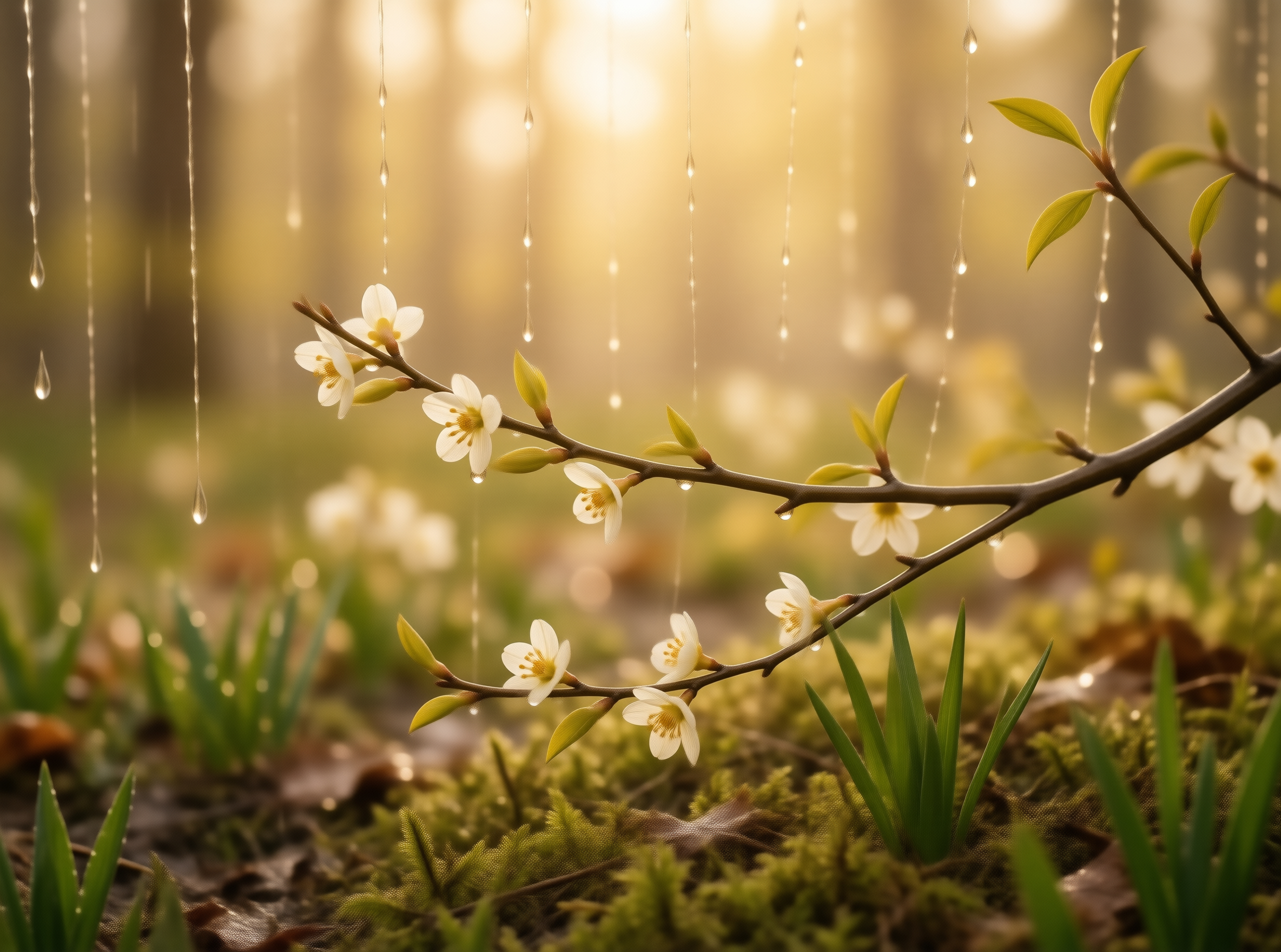 Rainy Spring Blossoms