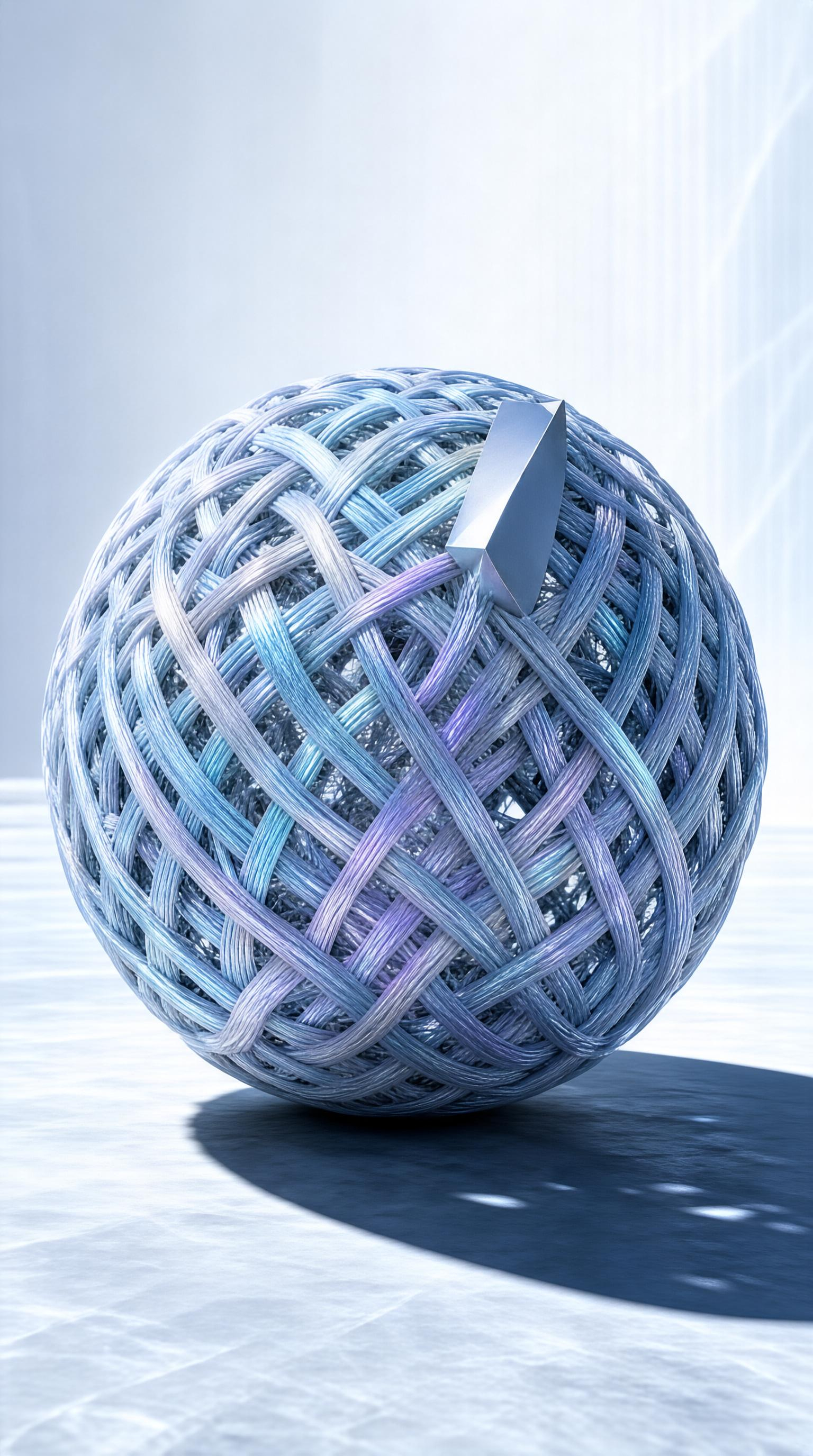 Woven Blue Sphere