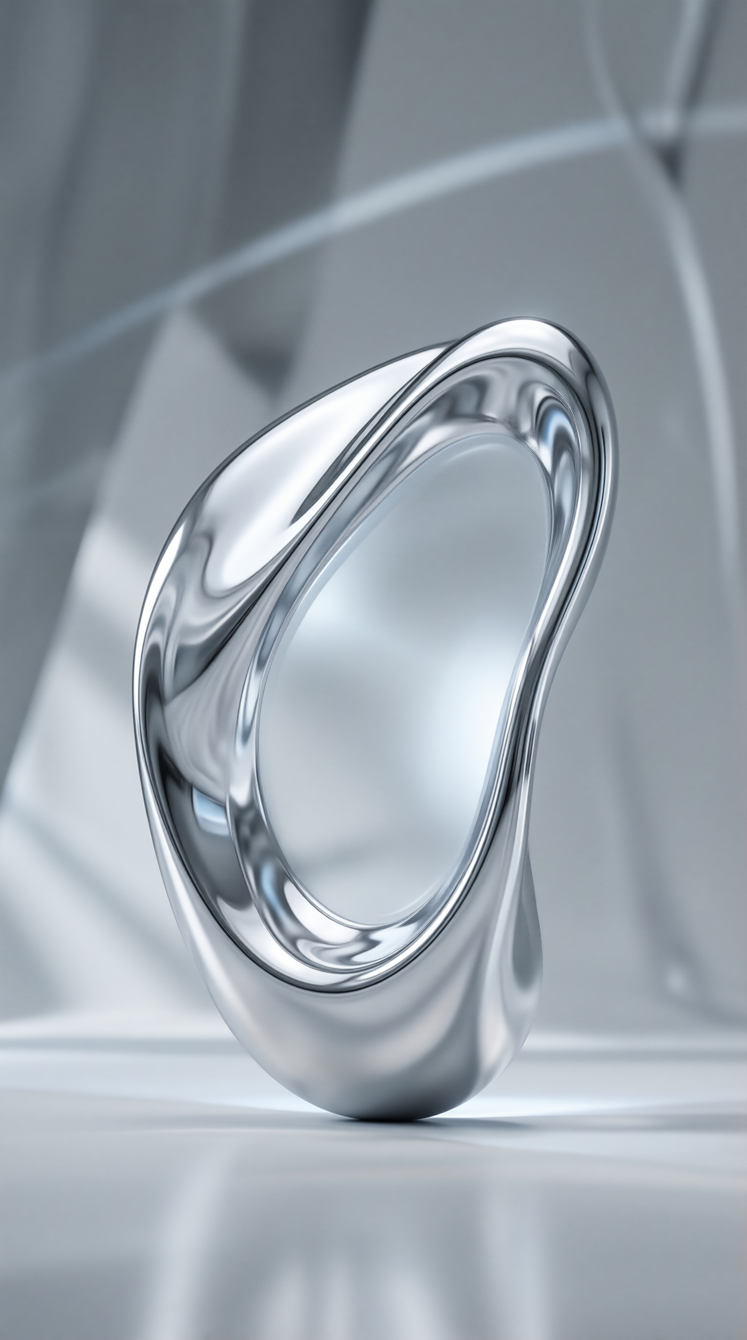 Silver Metallic Ring