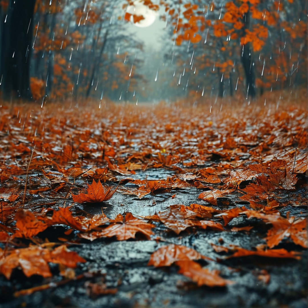 Autumn Rainfall Scene
