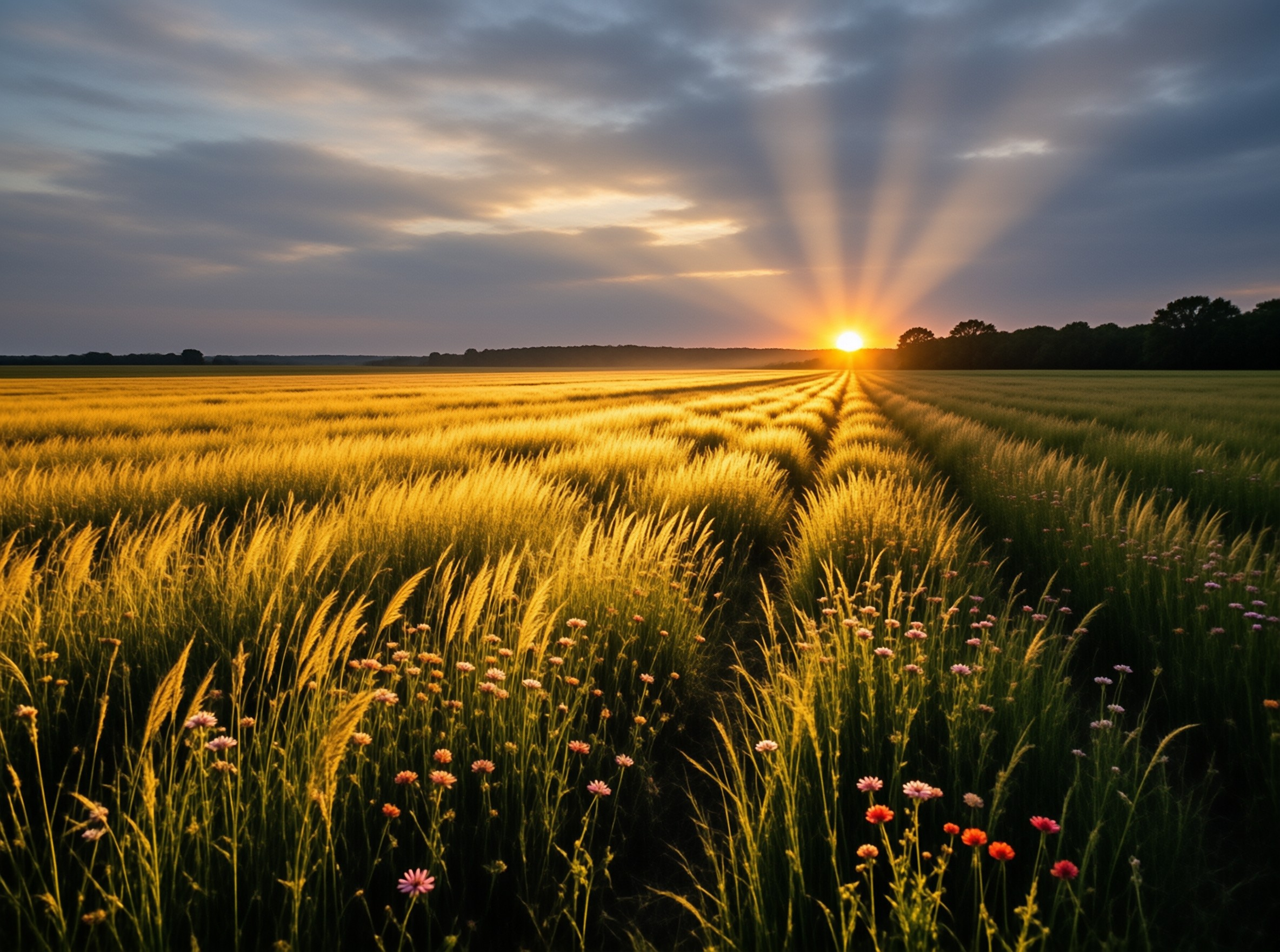 Golden Sunset Field