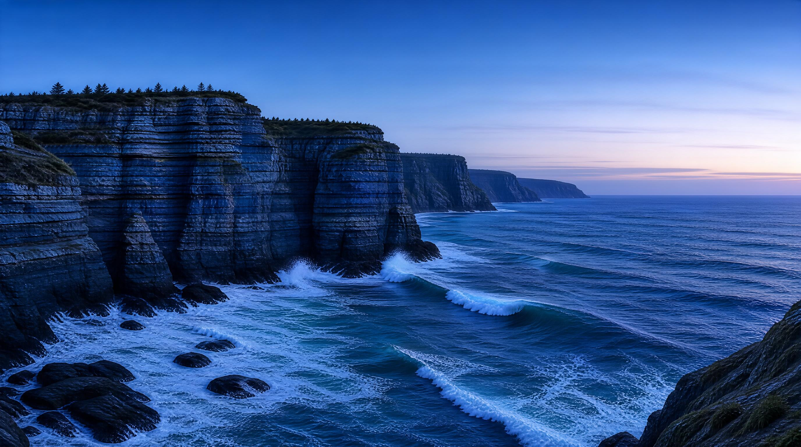 Twilight Coast Cliffs