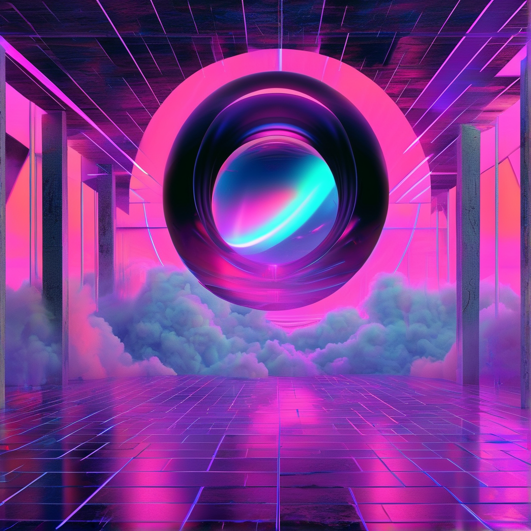 Futuristic Neon Portal