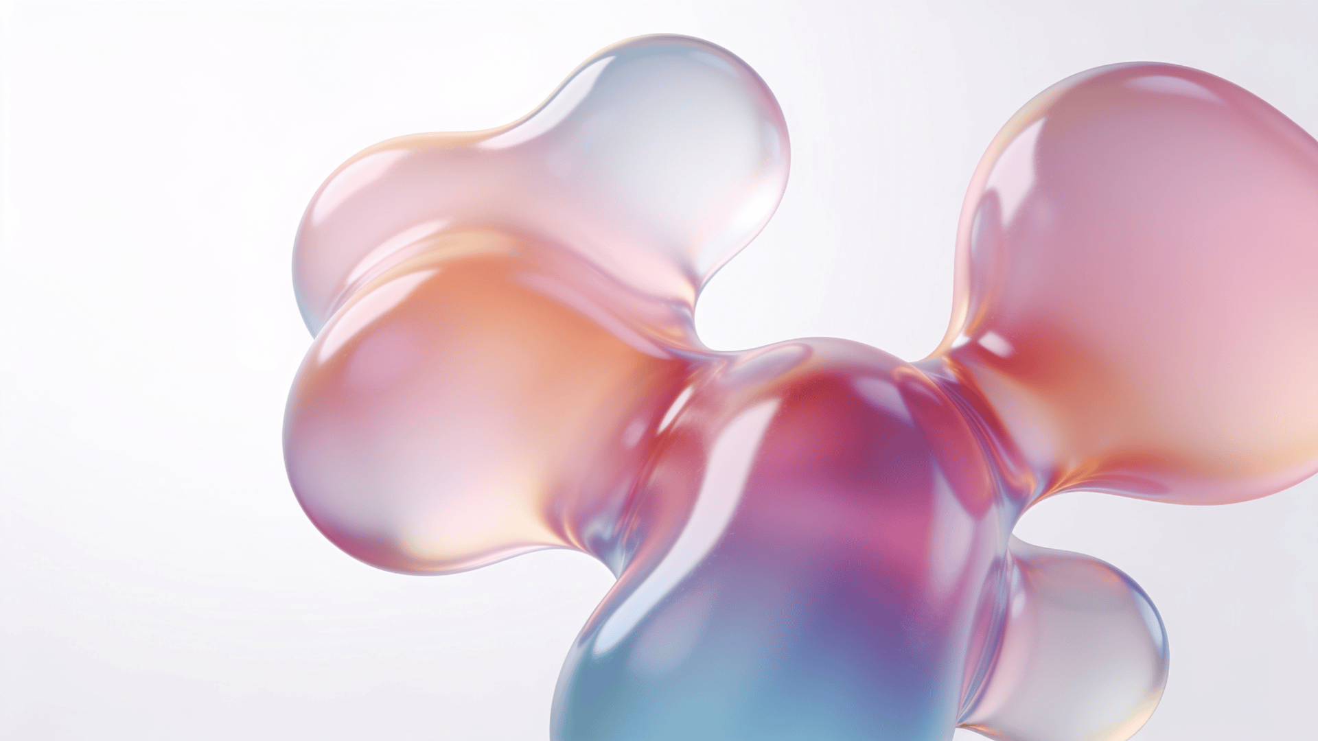 Pastel, Futuristic Fluid Blob