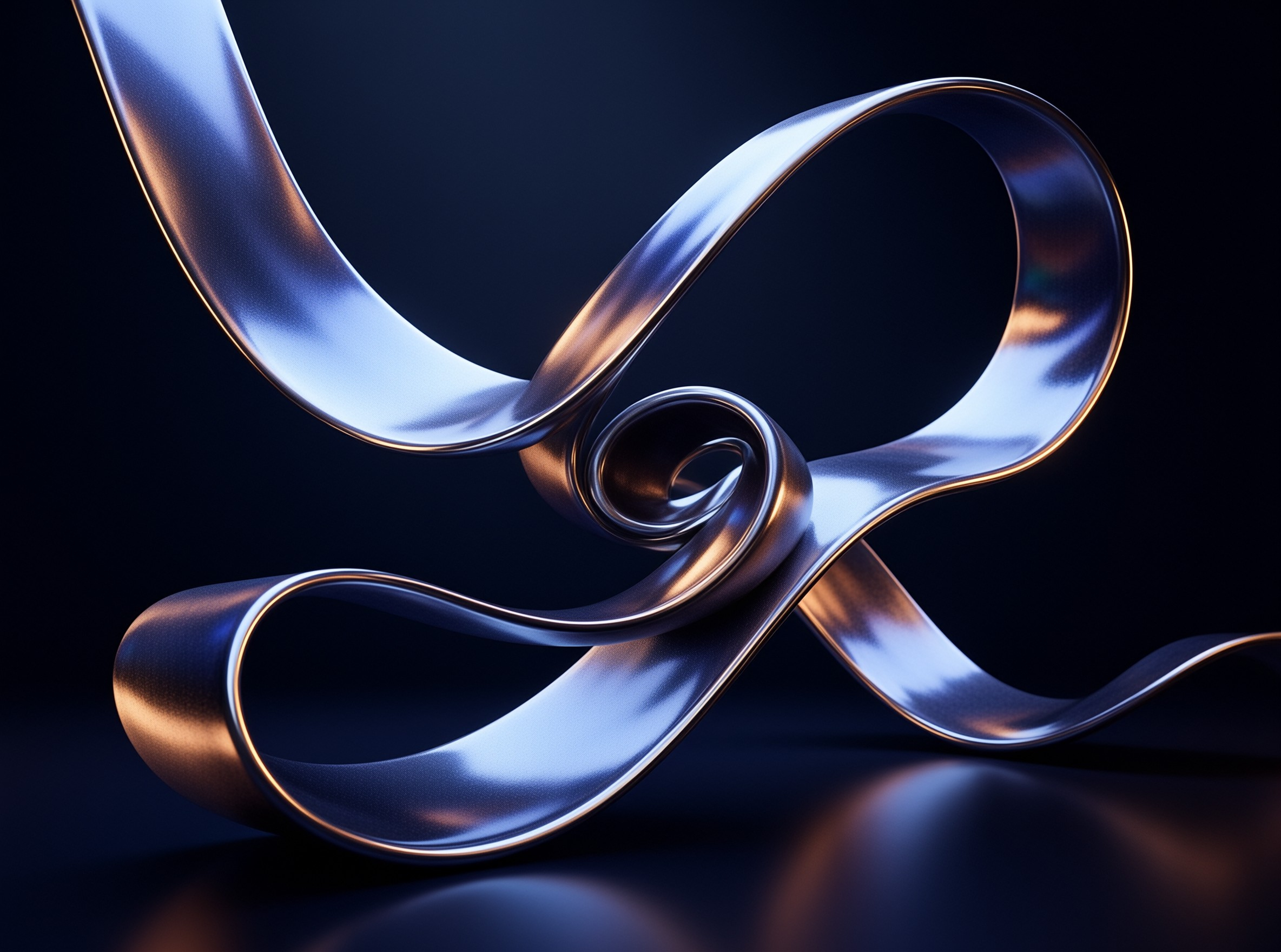 Abstract Metal Ribbon