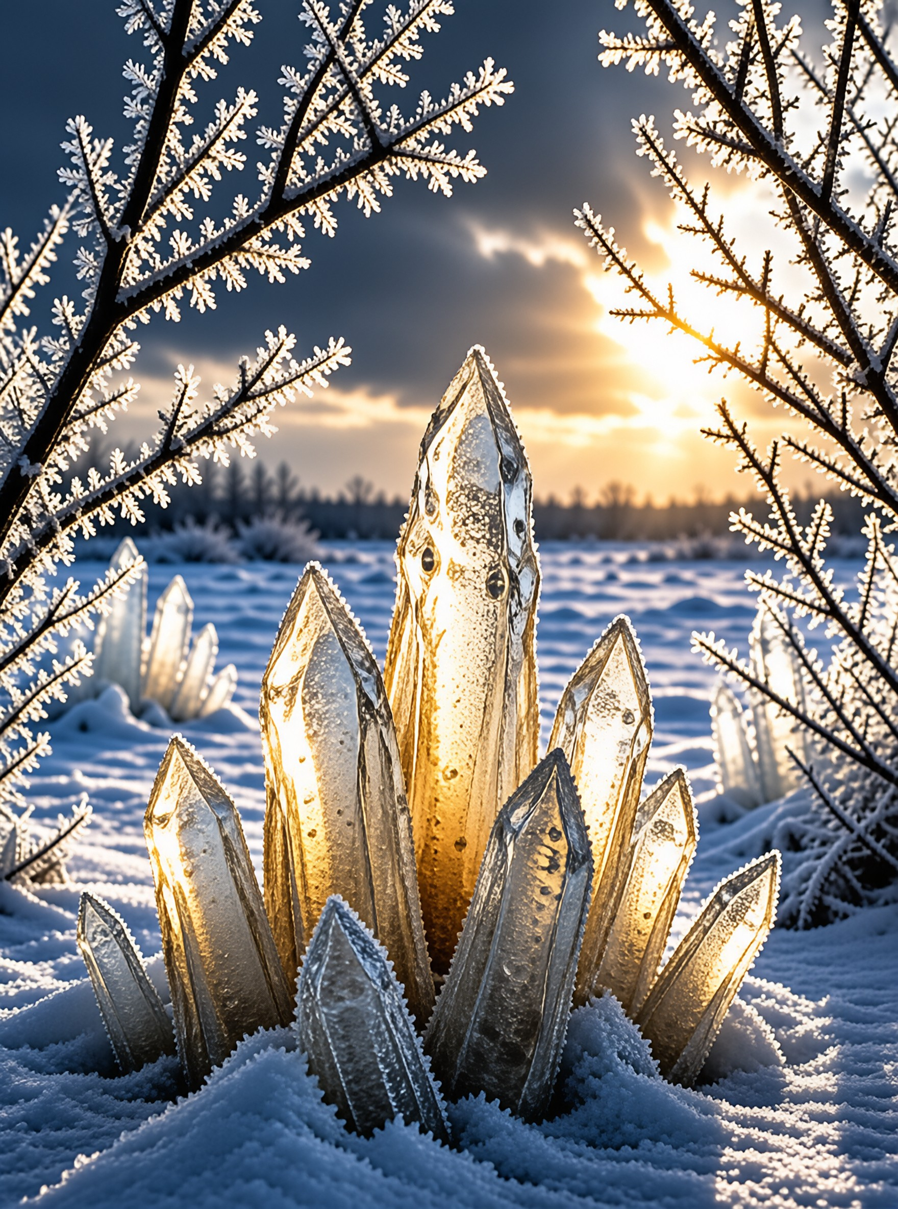 Winter Crystal Formation